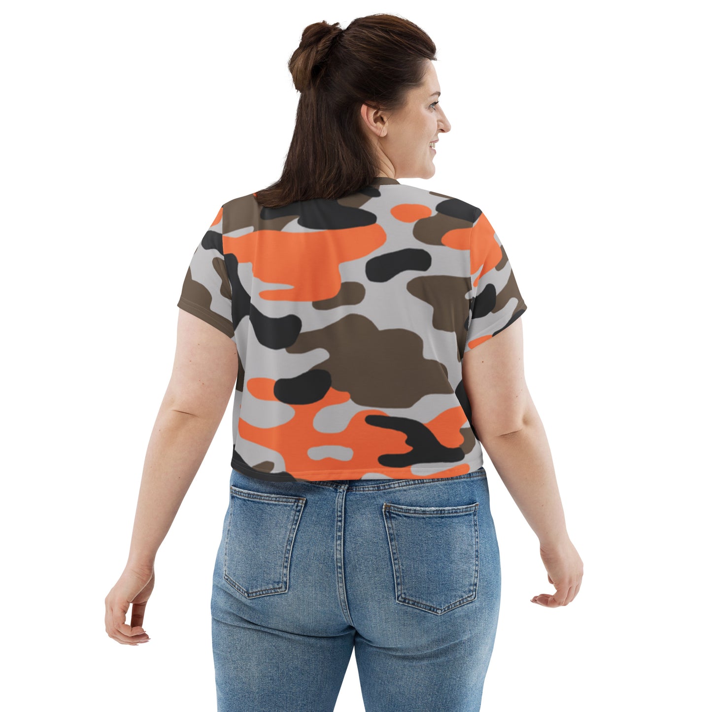 SUPA CAMOUFLAGE All-Over Print Crop Tee