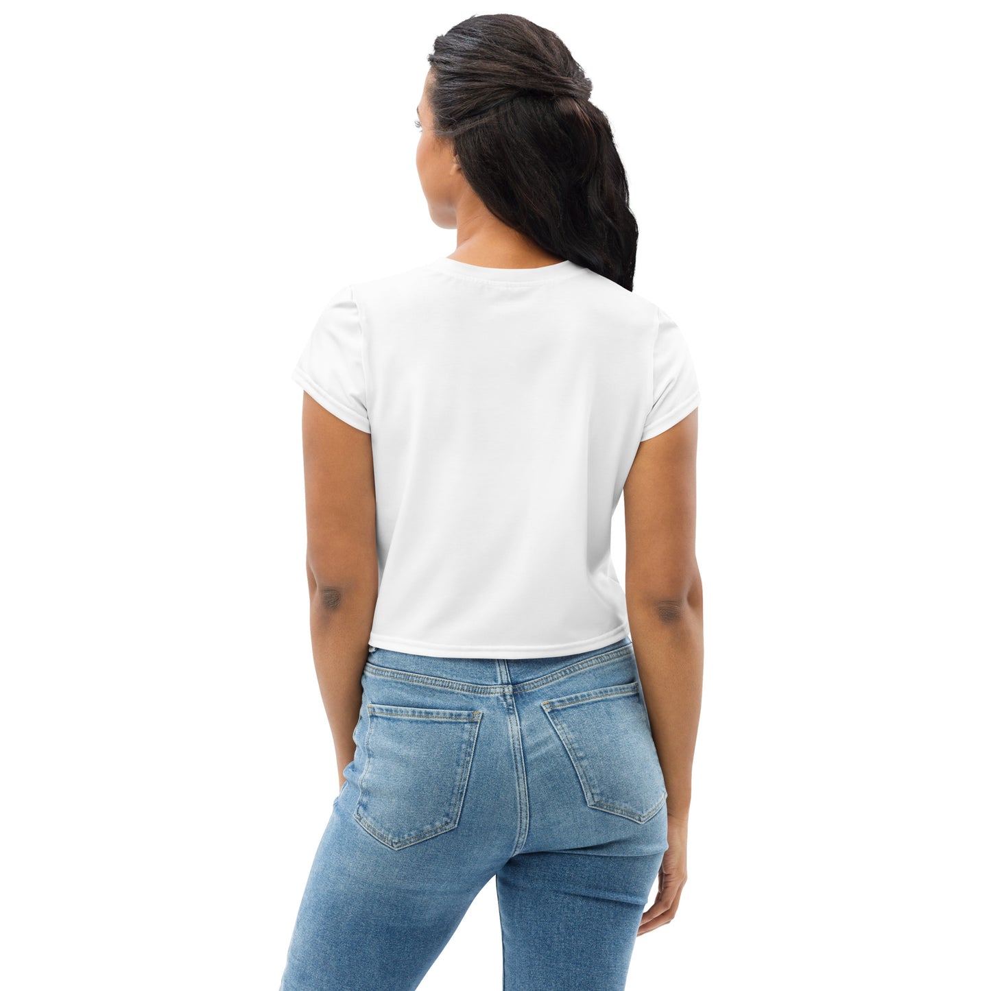 Voyea All-Over Print Crop Tee