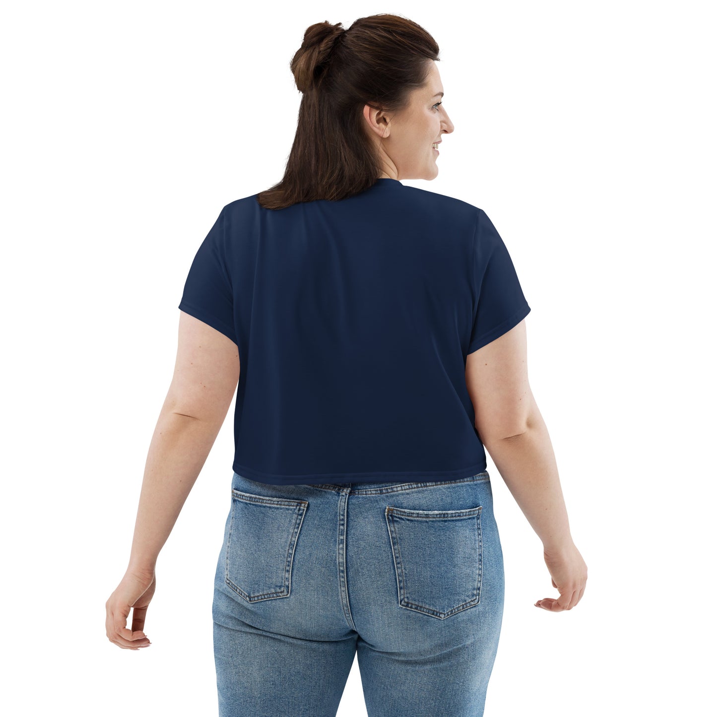 Voyea All-Over Print Crop Tee