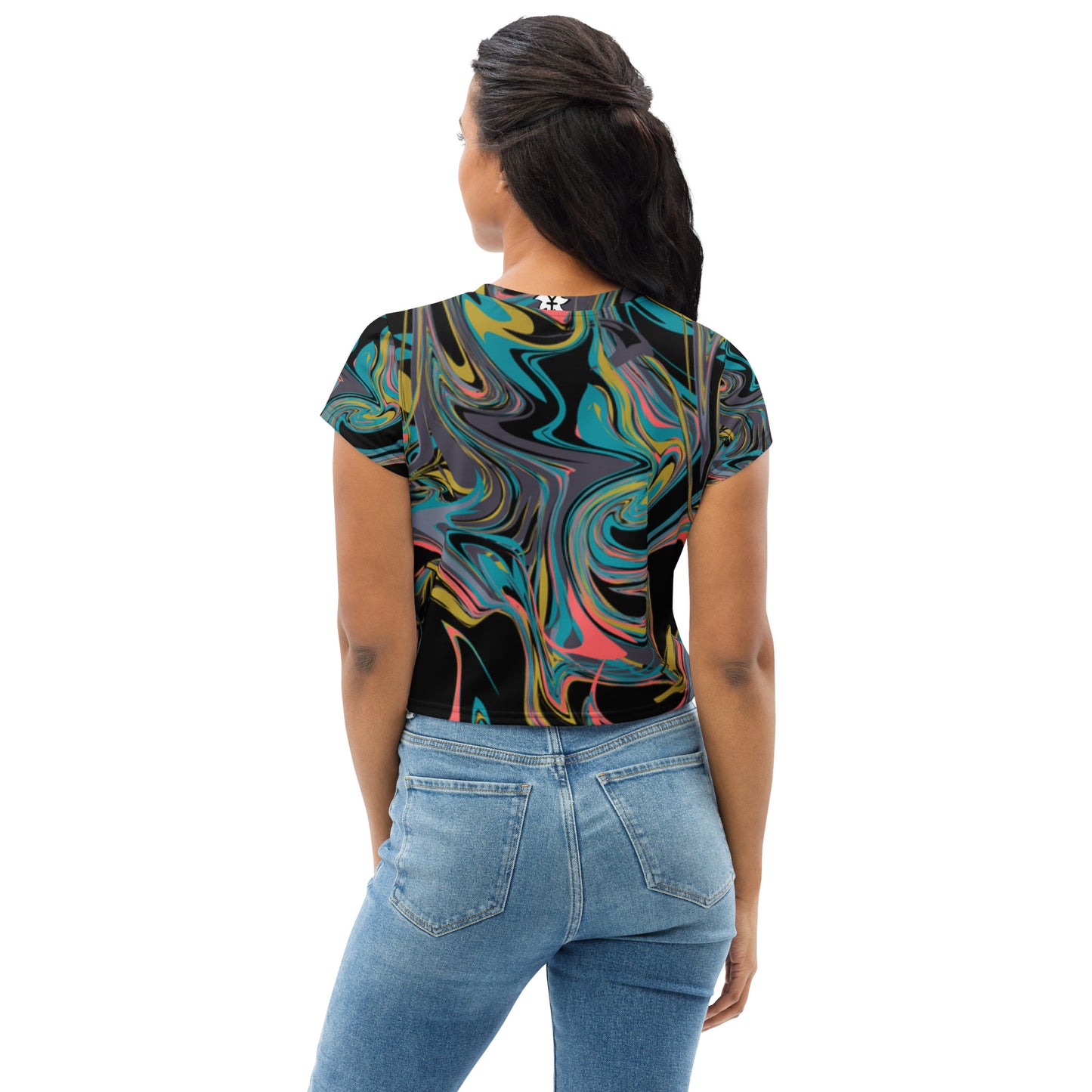 SUPA All-Over Print Crop Tee