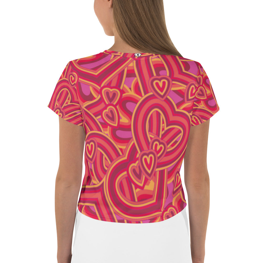 SUPA All-Over Print Crop Tee