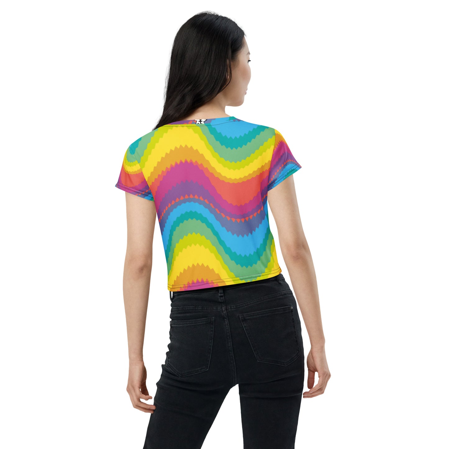SUPA All-Over Print Crop Tee