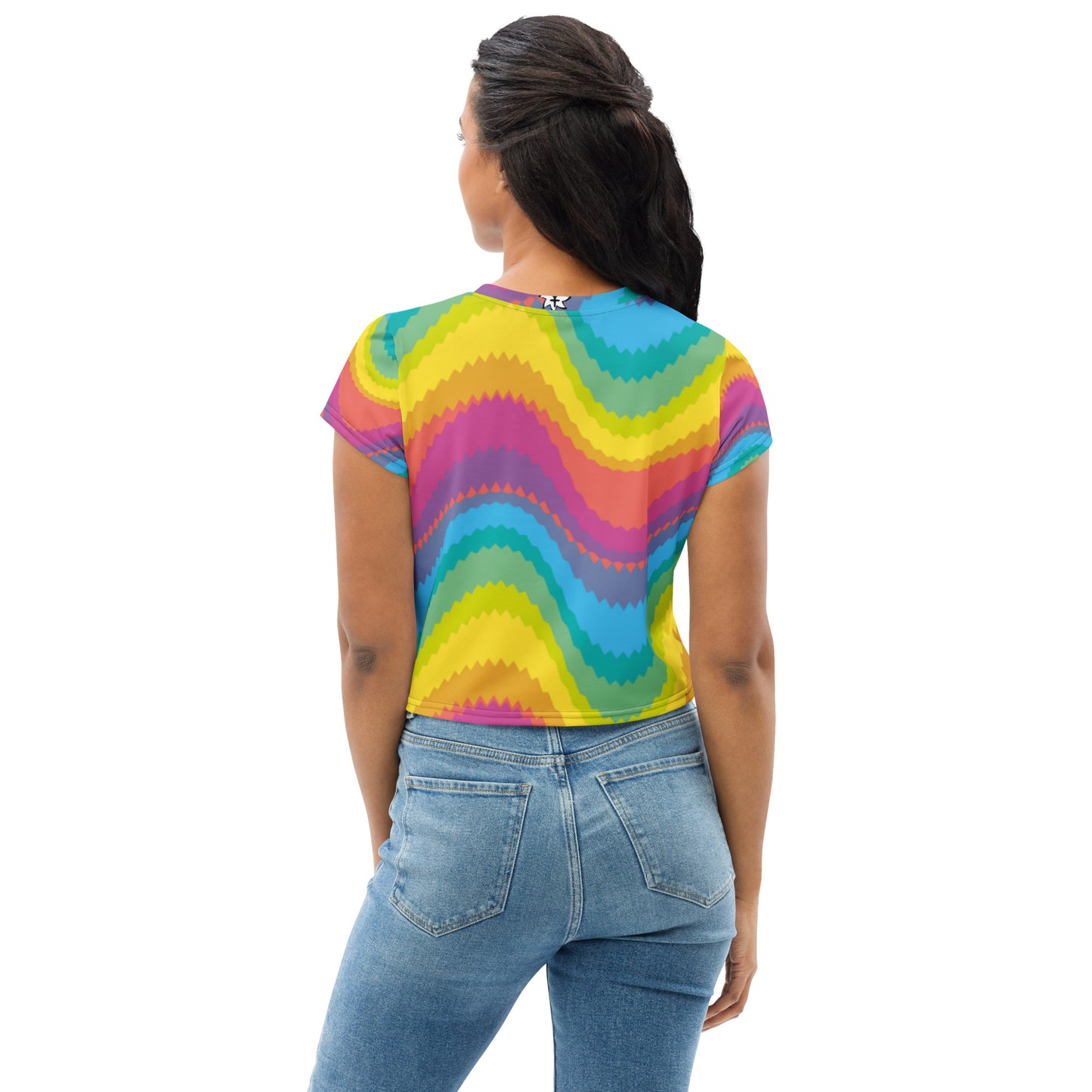 SUPA All-Over Print Crop Tee