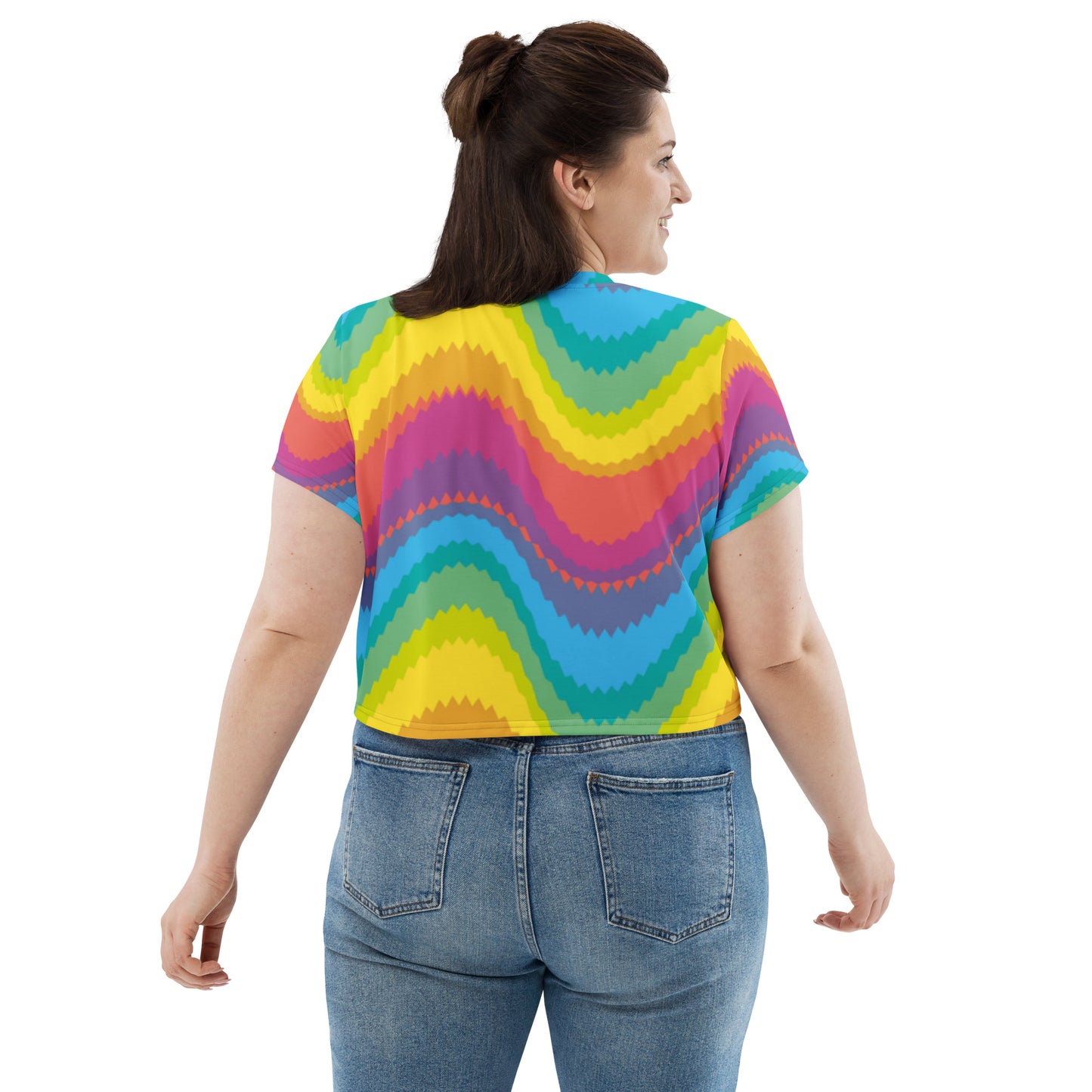 SUPA All-Over Print Crop Tee