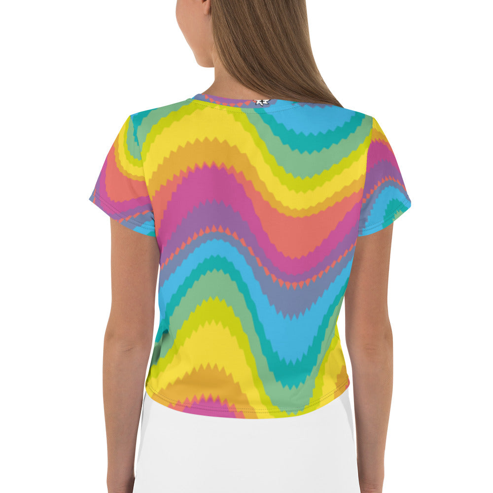 SUPA All-Over Print Crop Tee