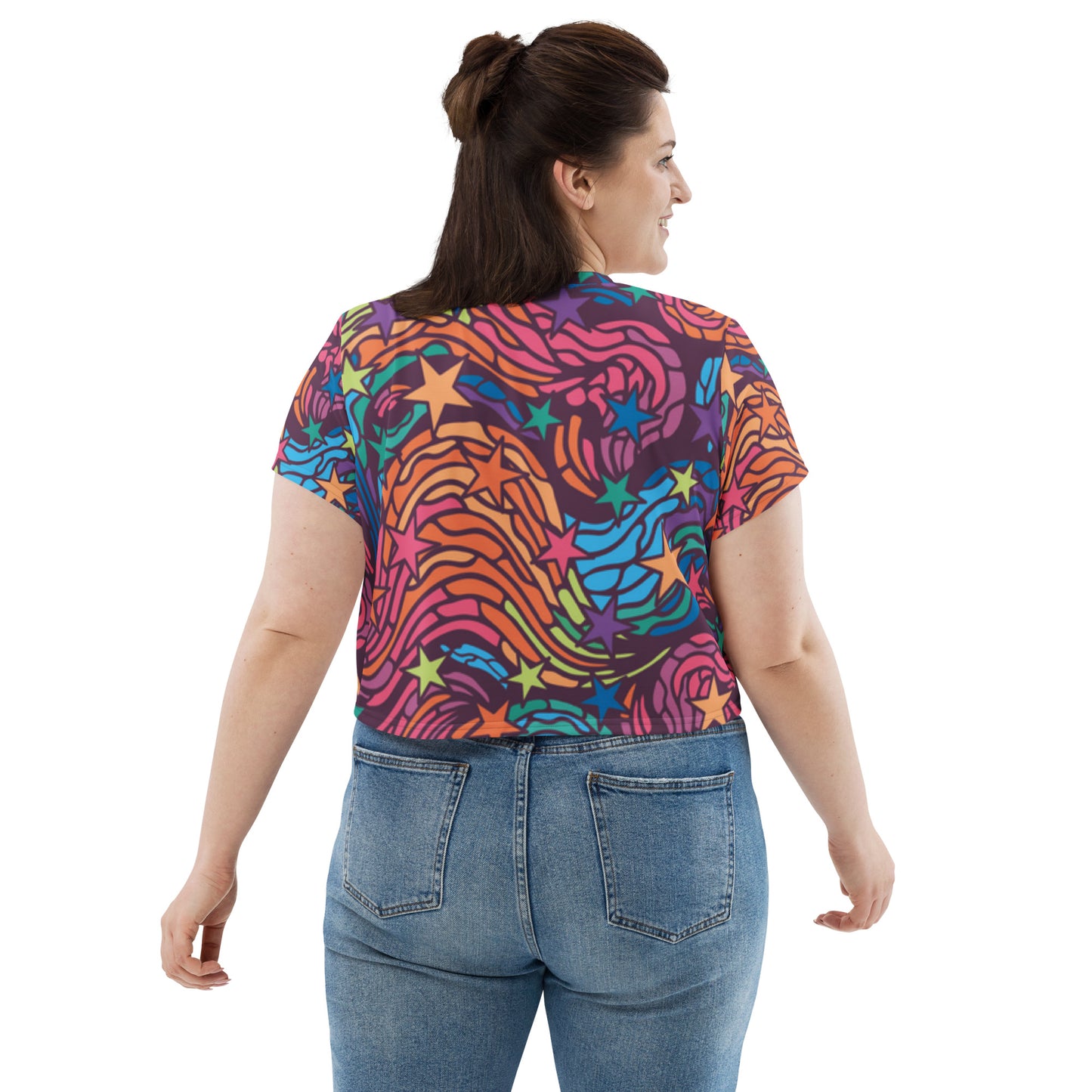 supa All-Over Print Crop Tee
