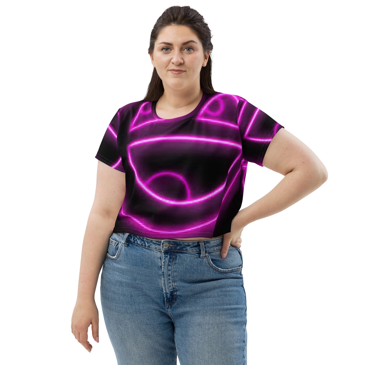 SUPA All-Over Print Crop Tee
