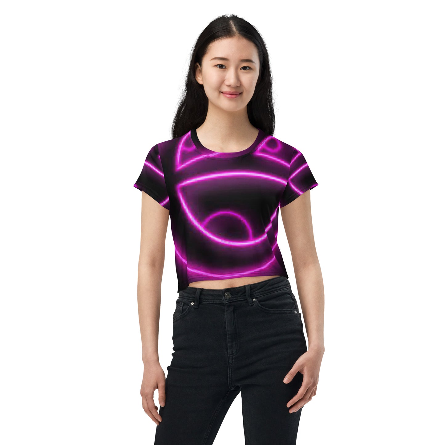 SUPA All-Over Print Crop Tee