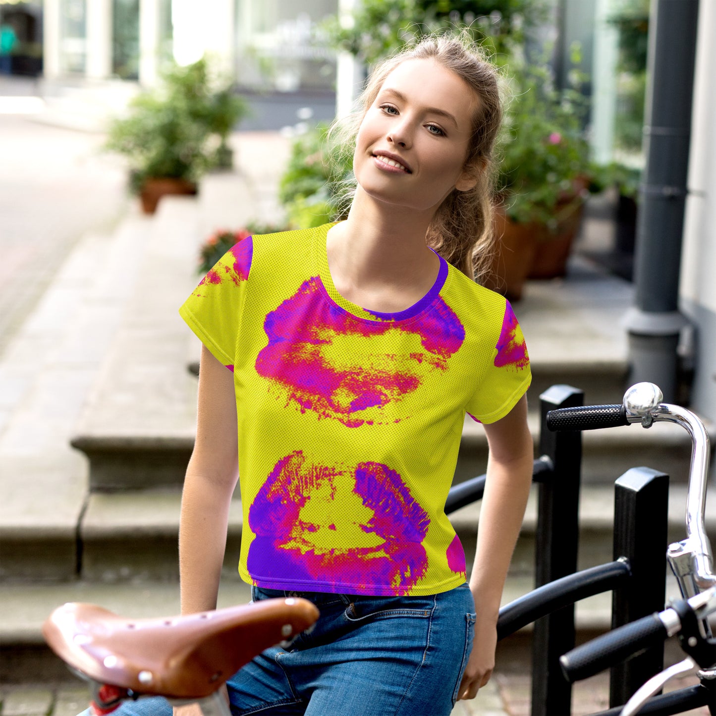 SUPA All-Over Print Crop Tee