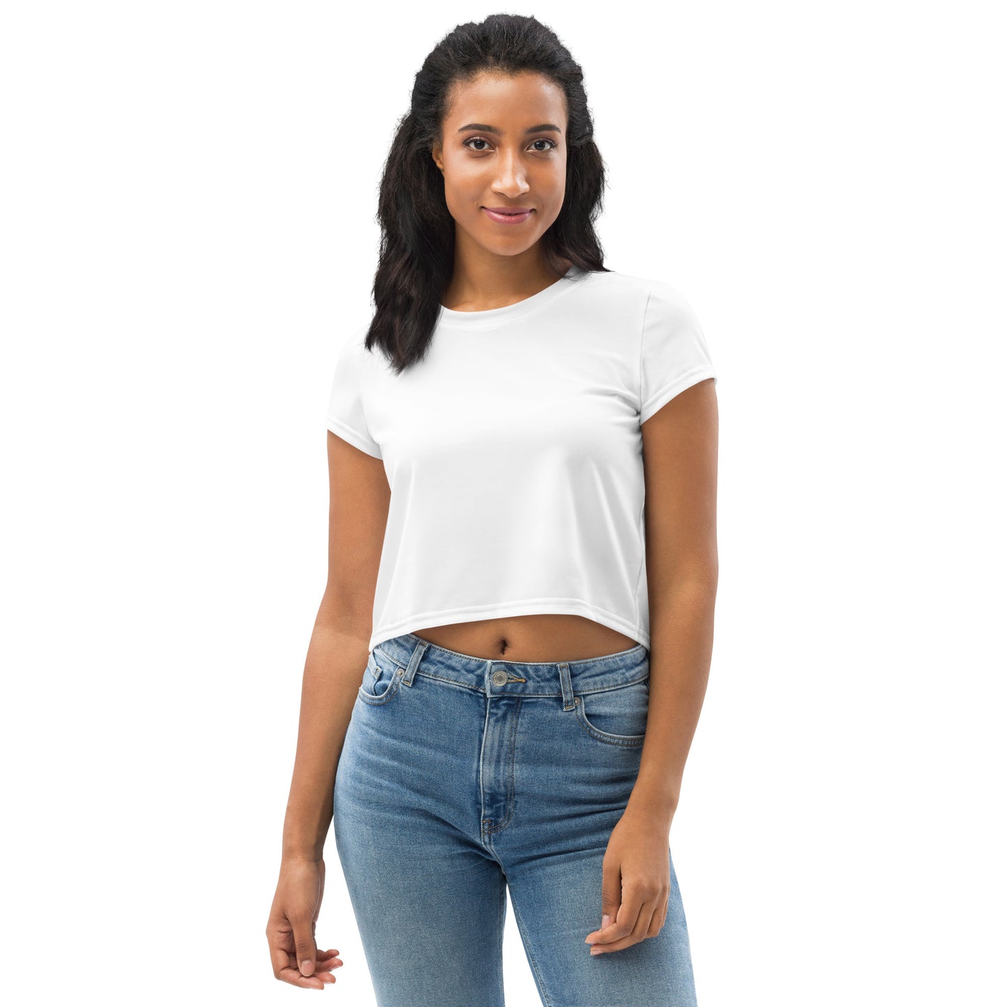 Voyea All-Over Print Crop Tee