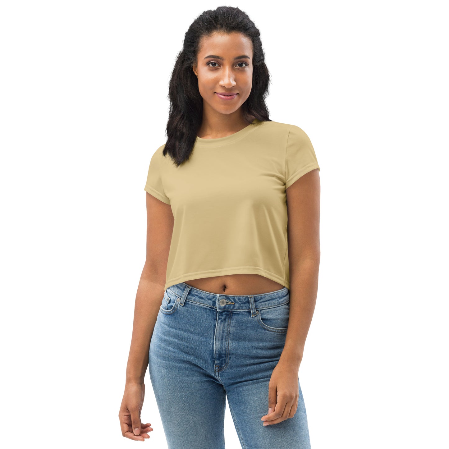 Voyea nAll-Over Print Crop Tee