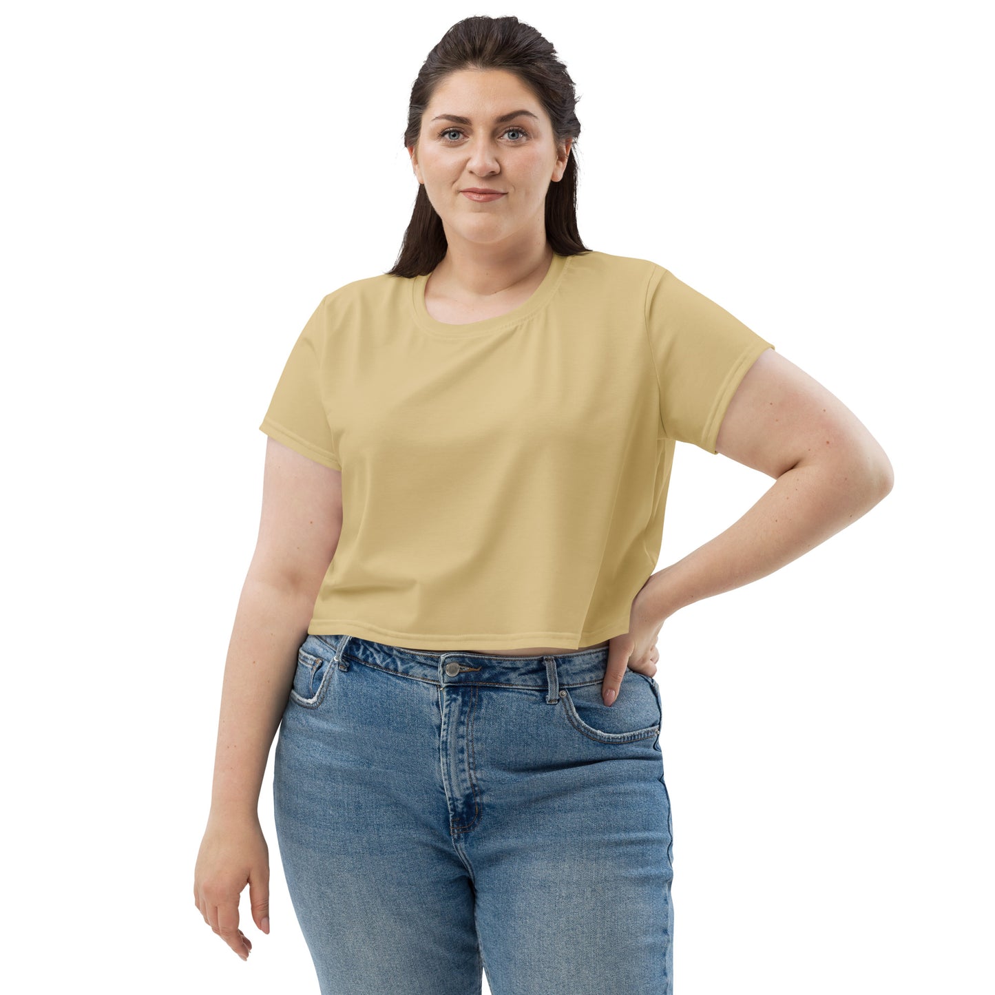 Voyea nAll-Over Print Crop Tee