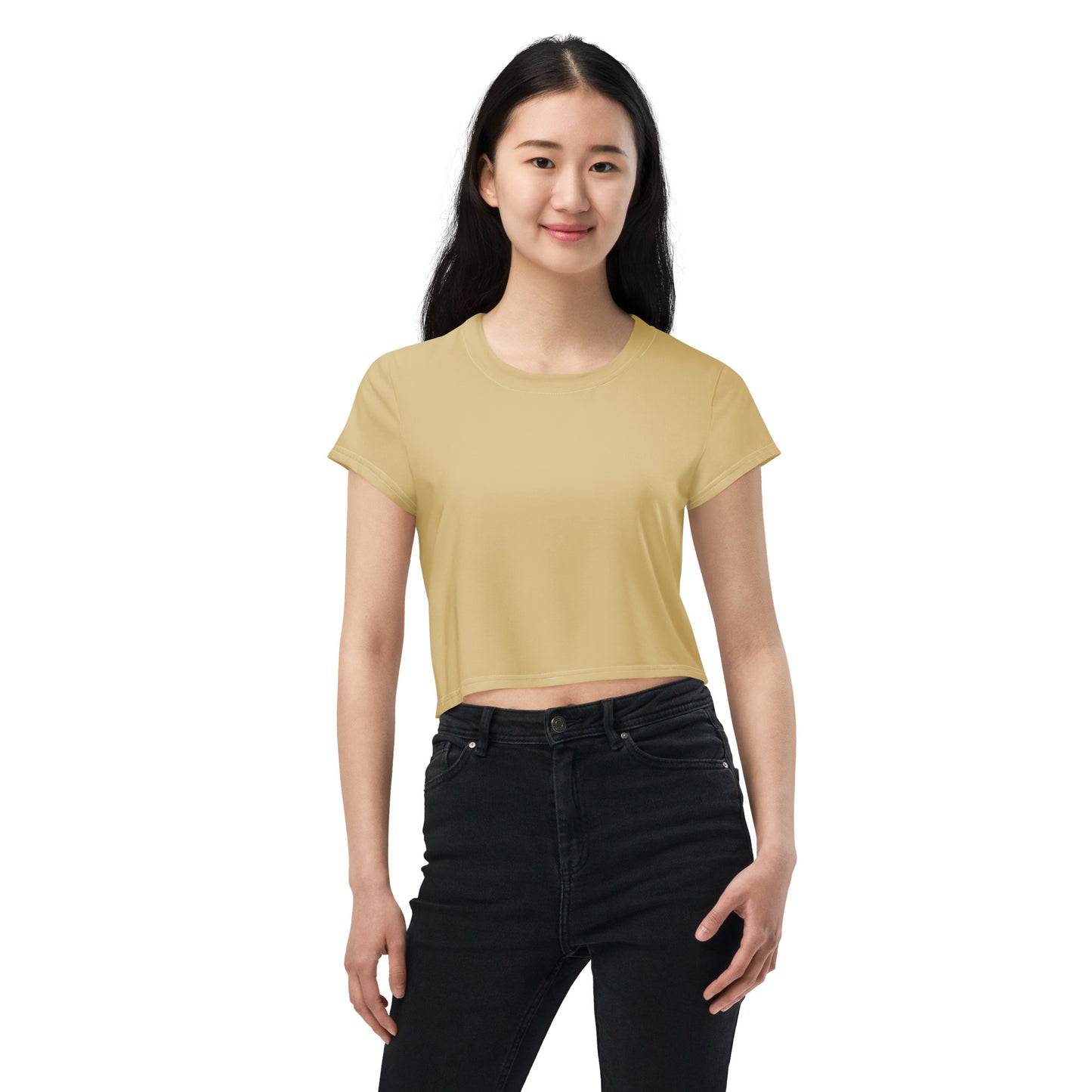Voyea nAll-Over Print Crop Tee