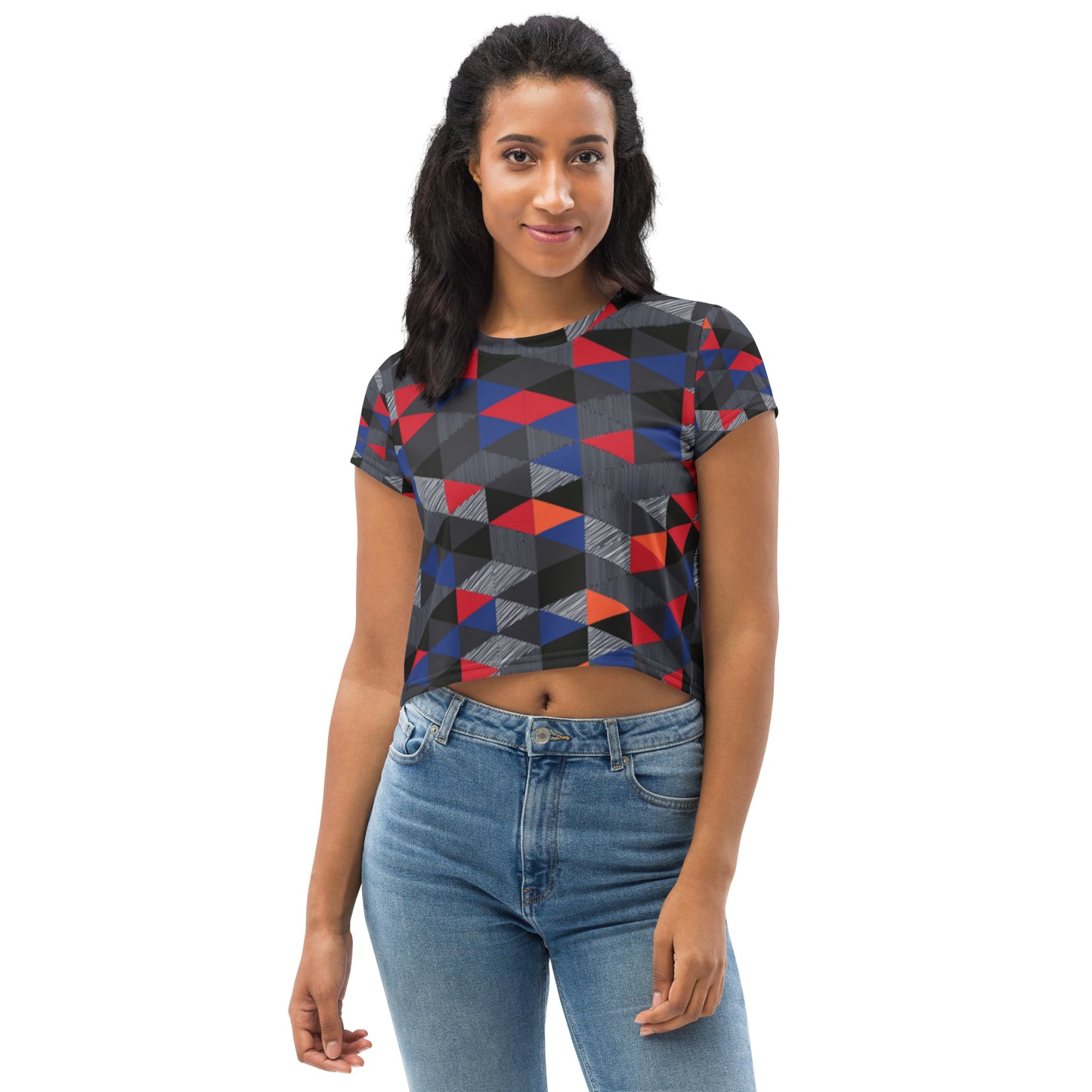 SUPA All-Over Print Crop Tee