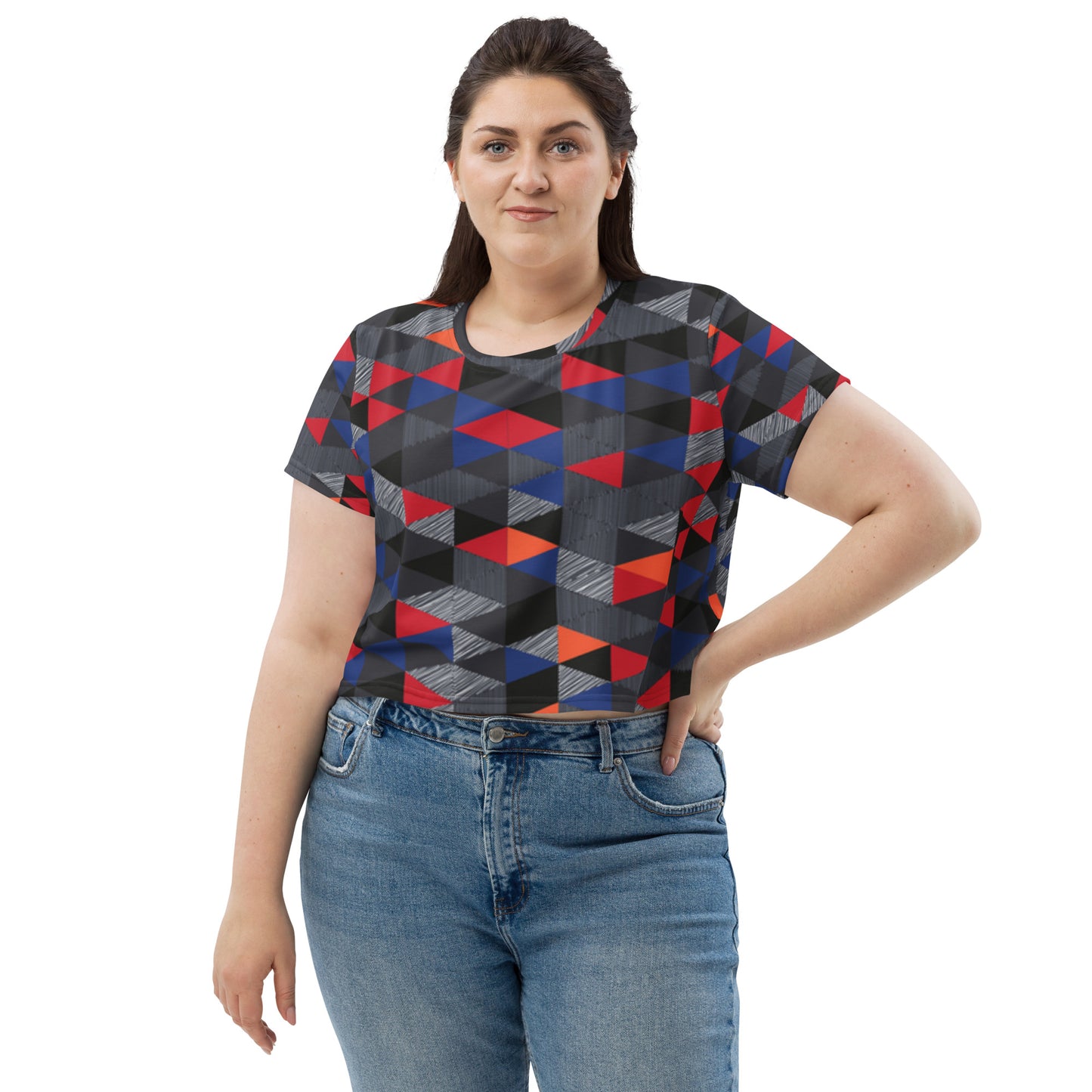 SUPA All-Over Print Crop Tee