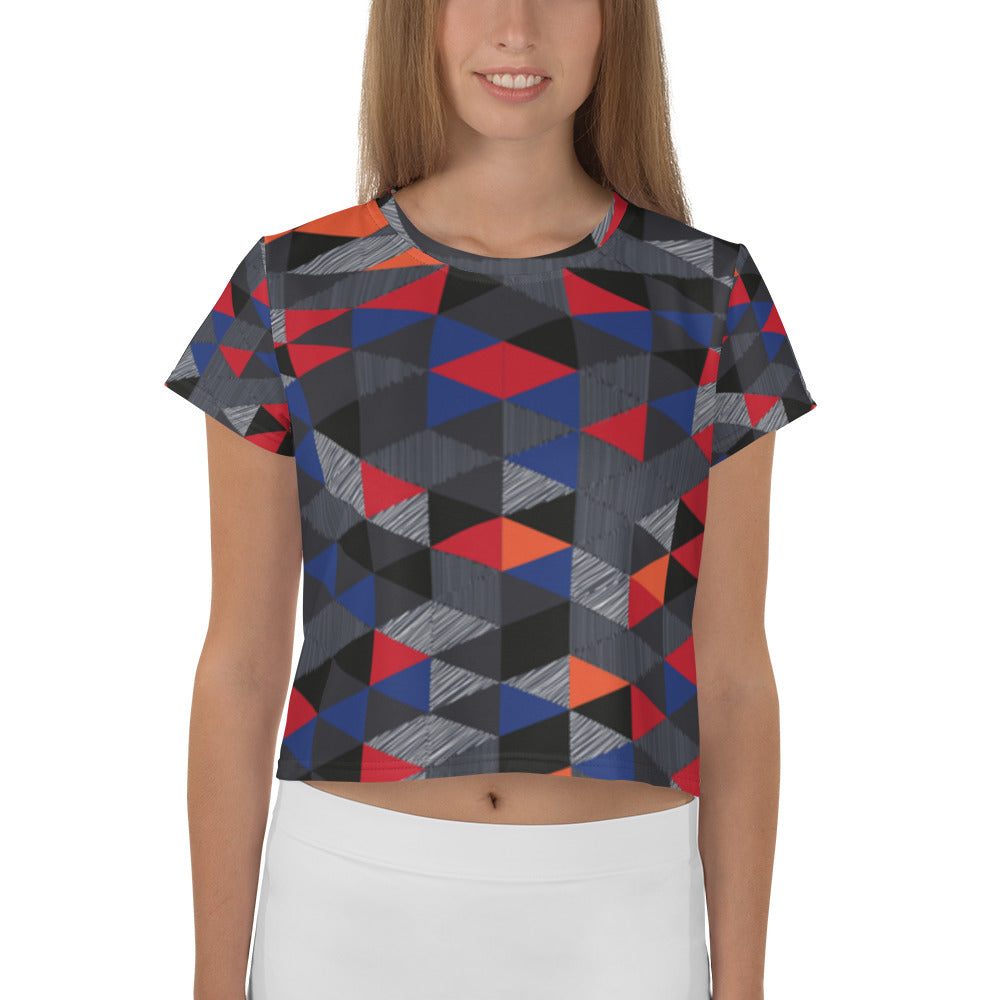 SUPA All-Over Print Crop Tee