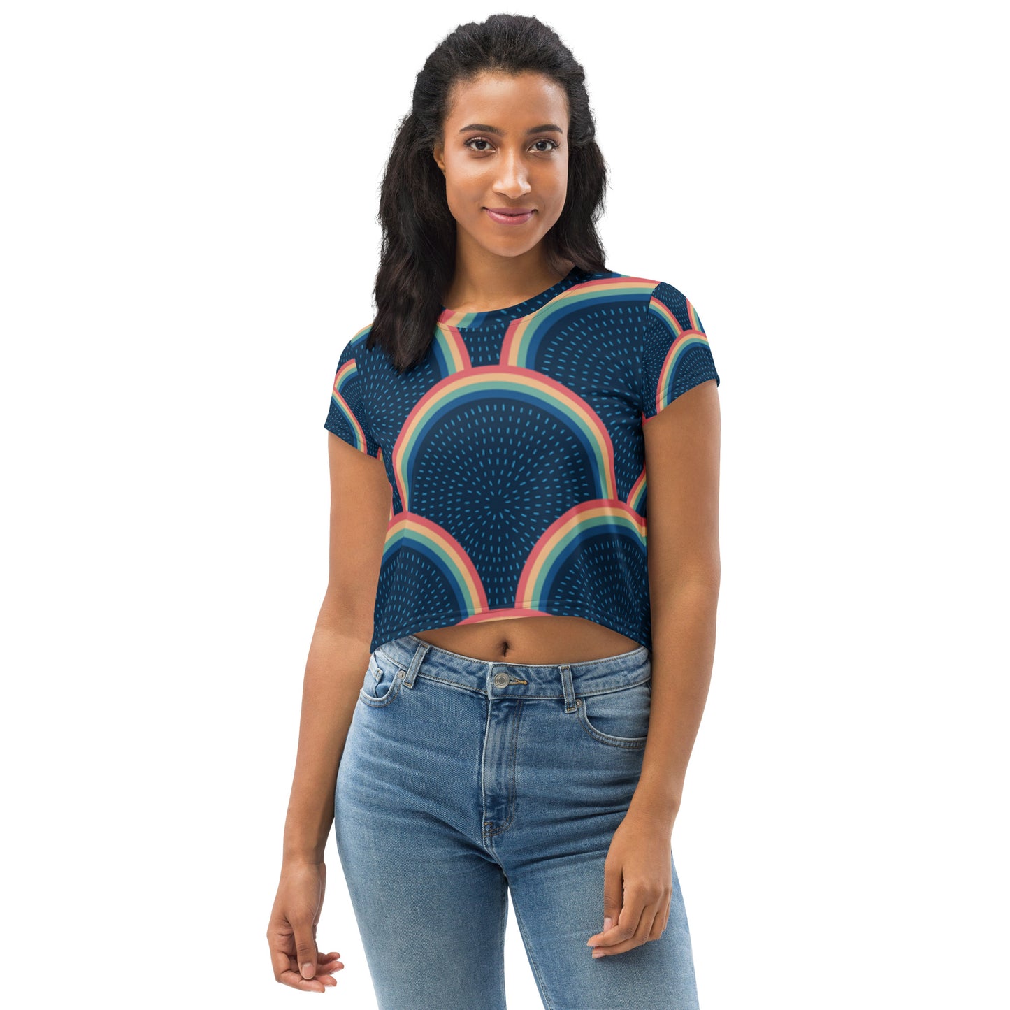 SUPA All-Over Print Crop Tee