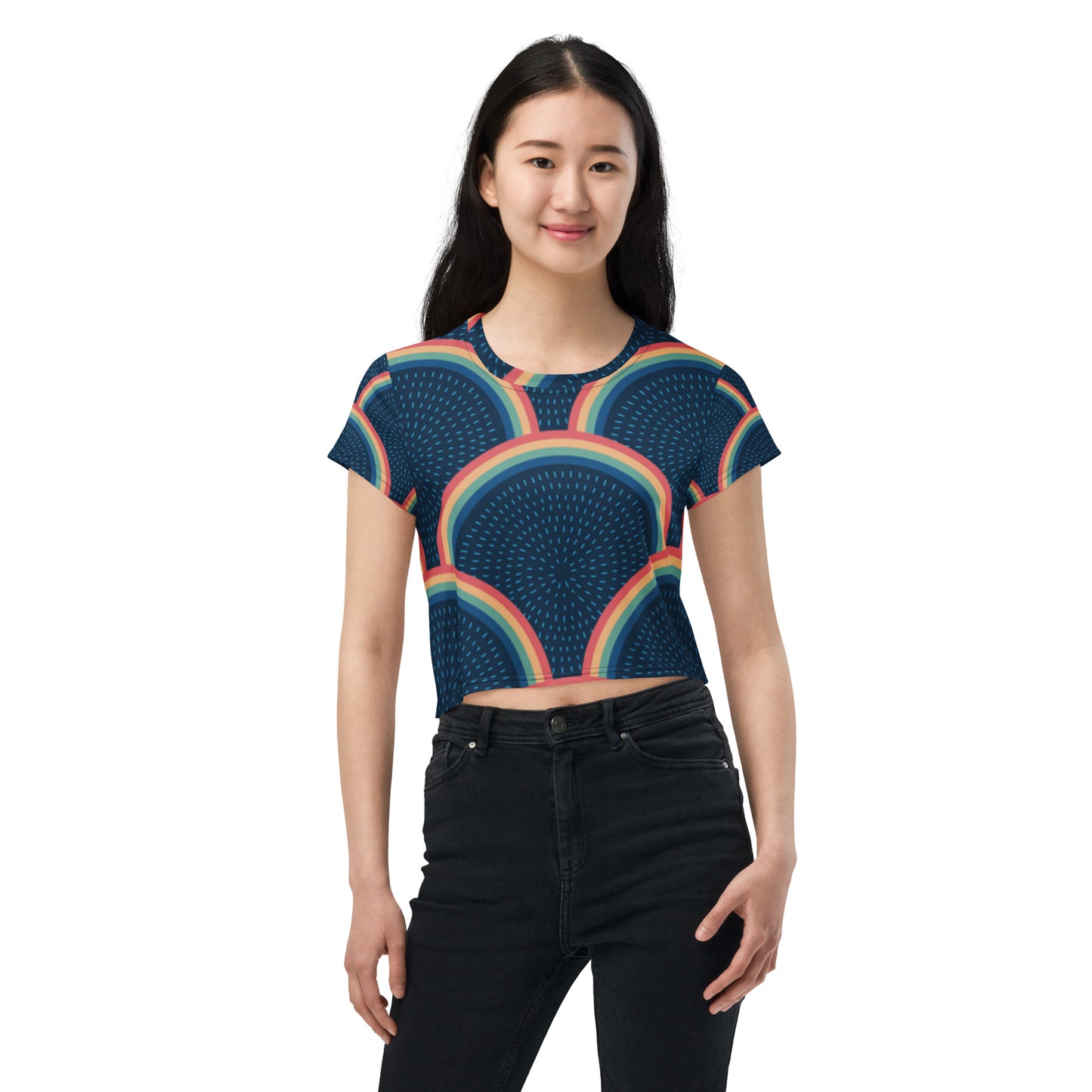 SUPA All-Over Print Crop Tee