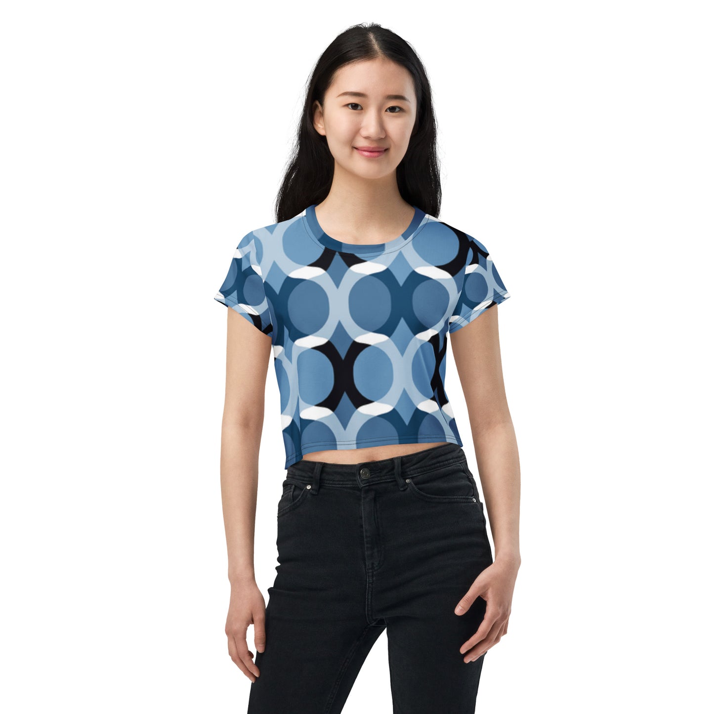SUPA All-Over Print Crop Tee