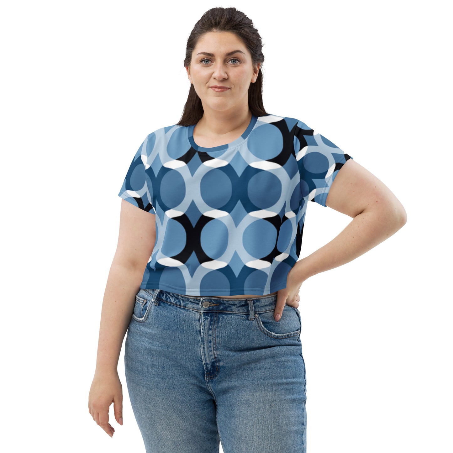 SUPA All-Over Print Crop Tee