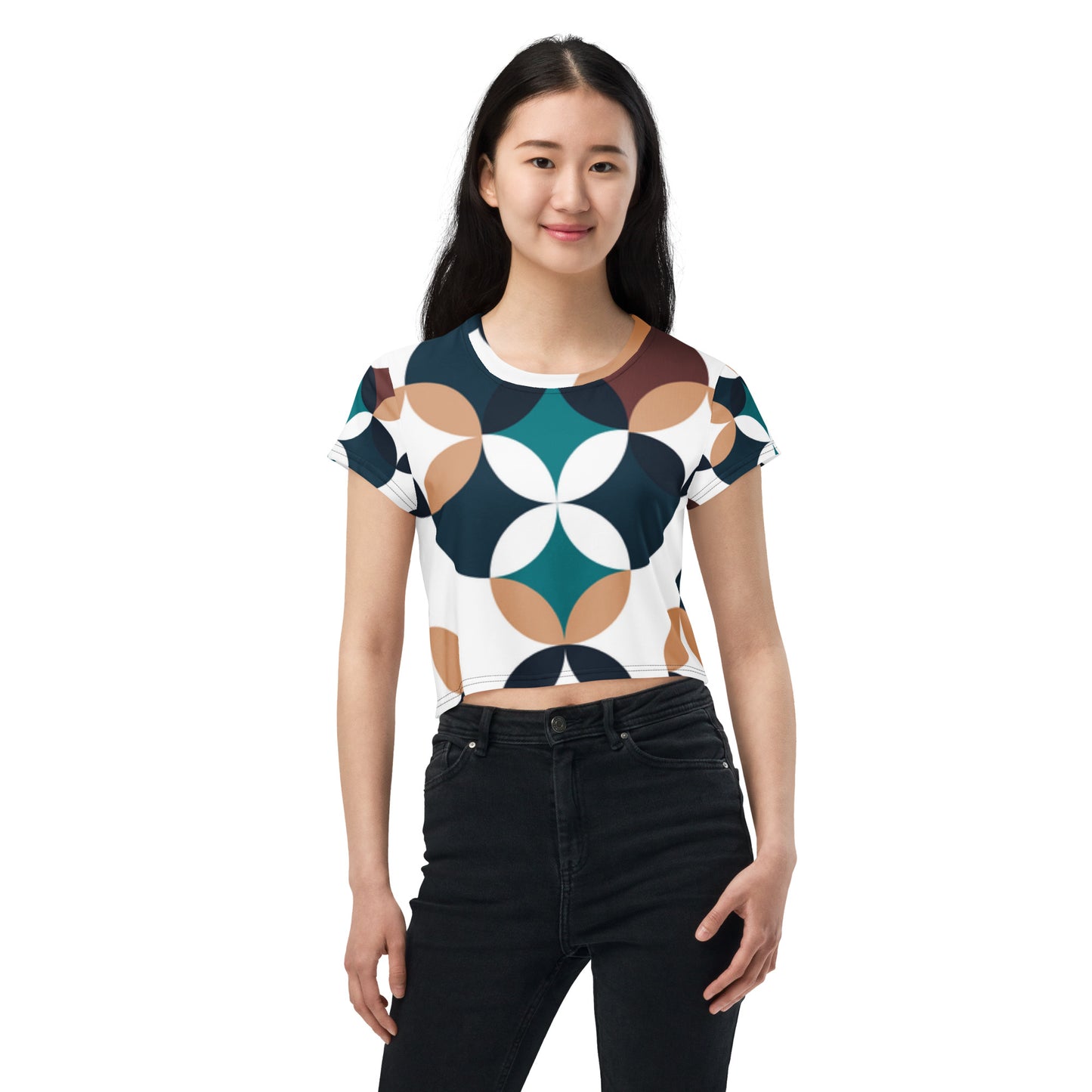 SUPA All-Over Print Crop Tee