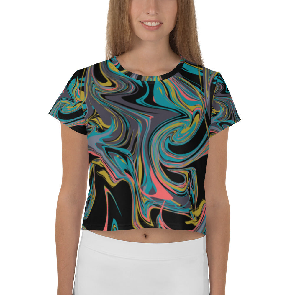 SUPA All-Over Print Crop Tee