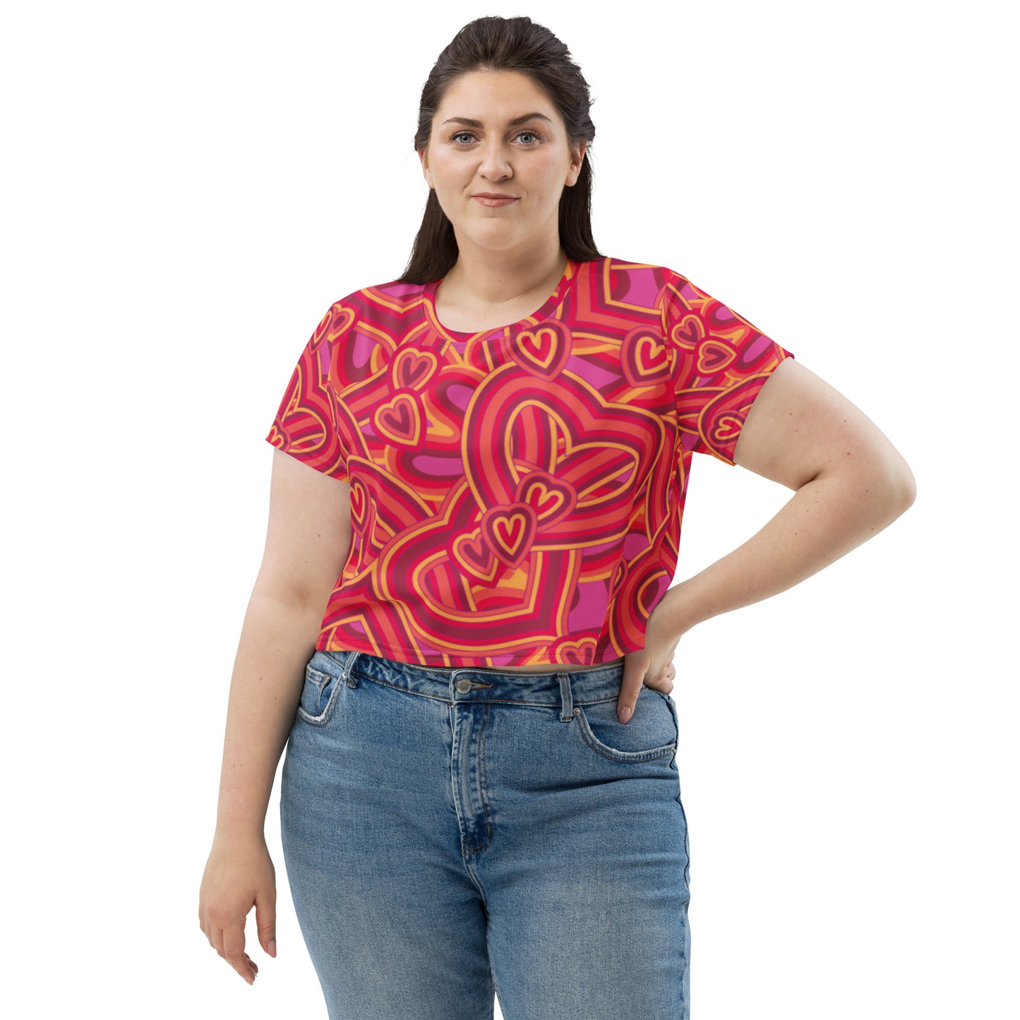 SUPA All-Over Print Crop Tee