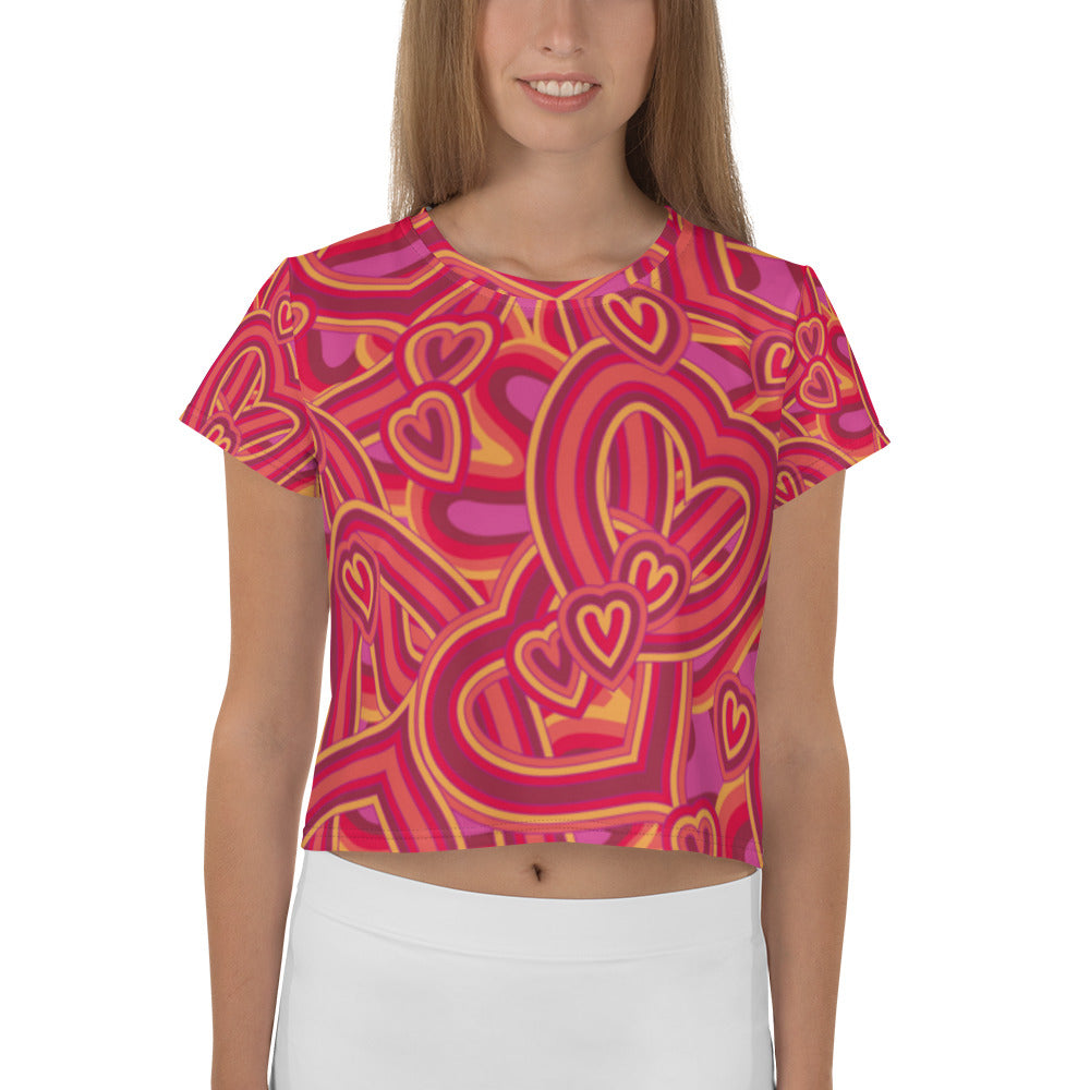 SUPA All-Over Print Crop Tee
