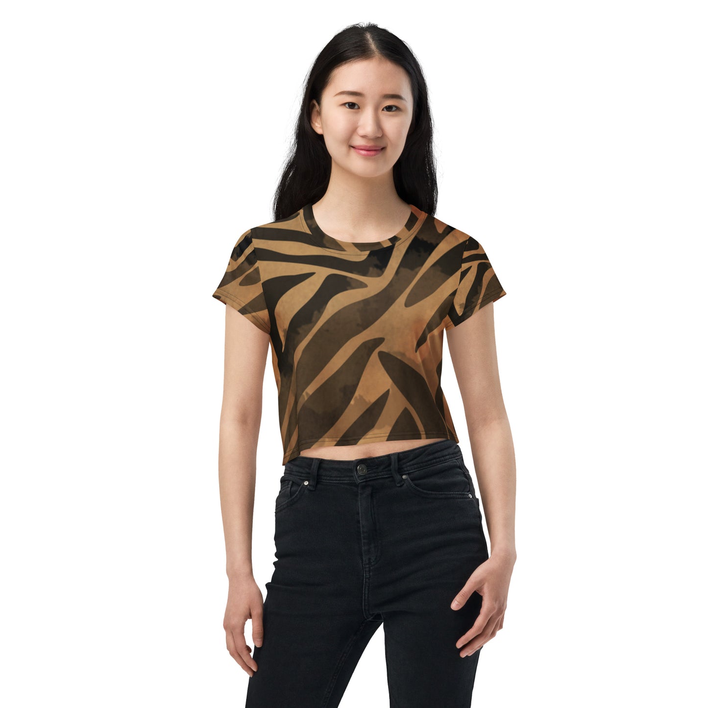SUPA All-Over Print Crop Tee