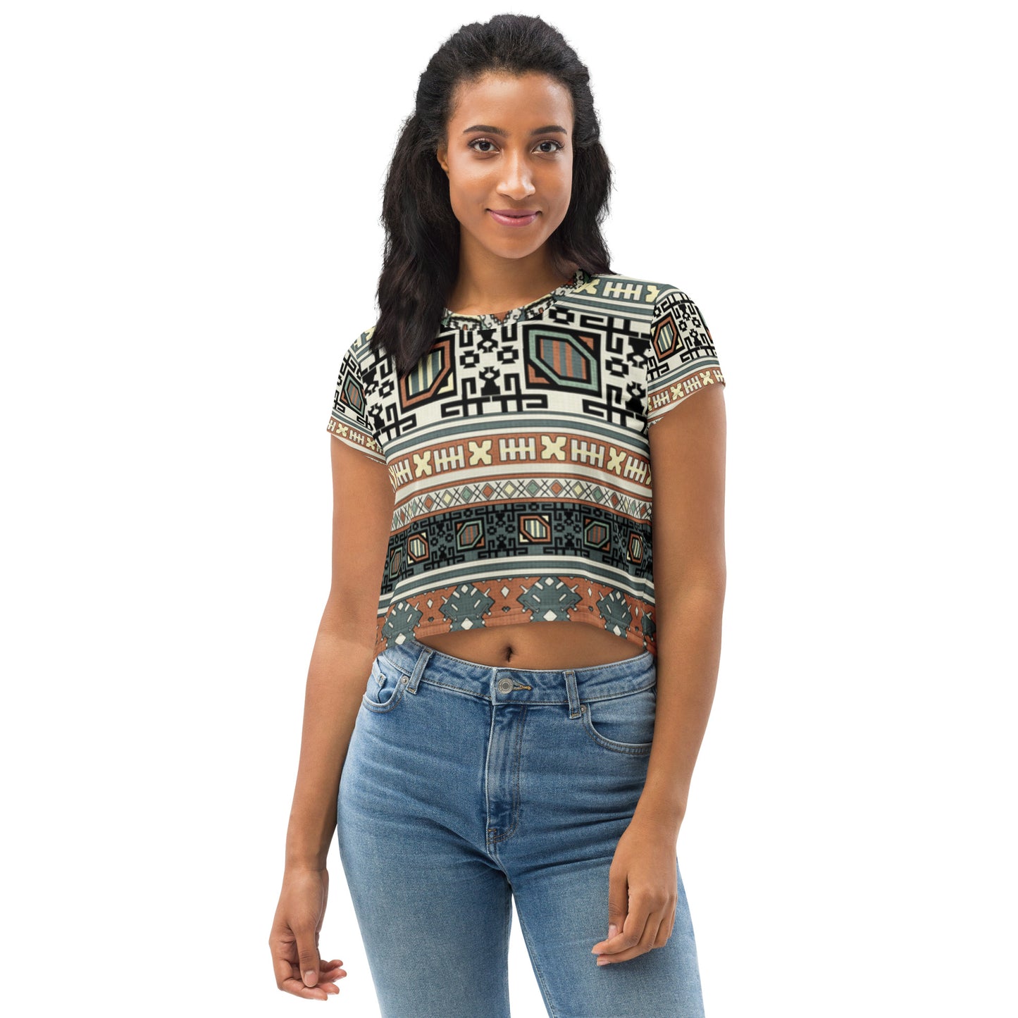 SUPA All-Over Print Crop Tee
