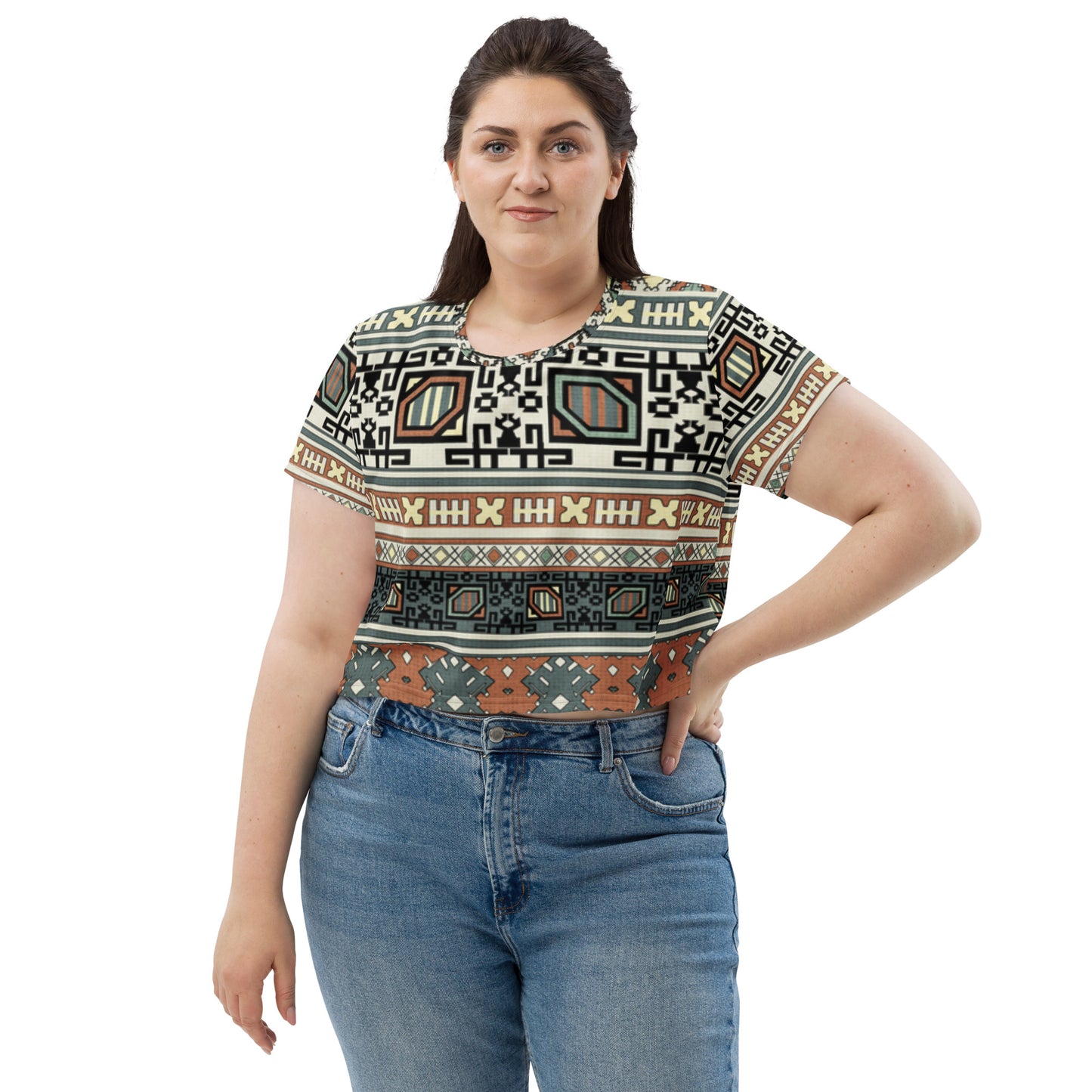 SUPA All-Over Print Crop Tee