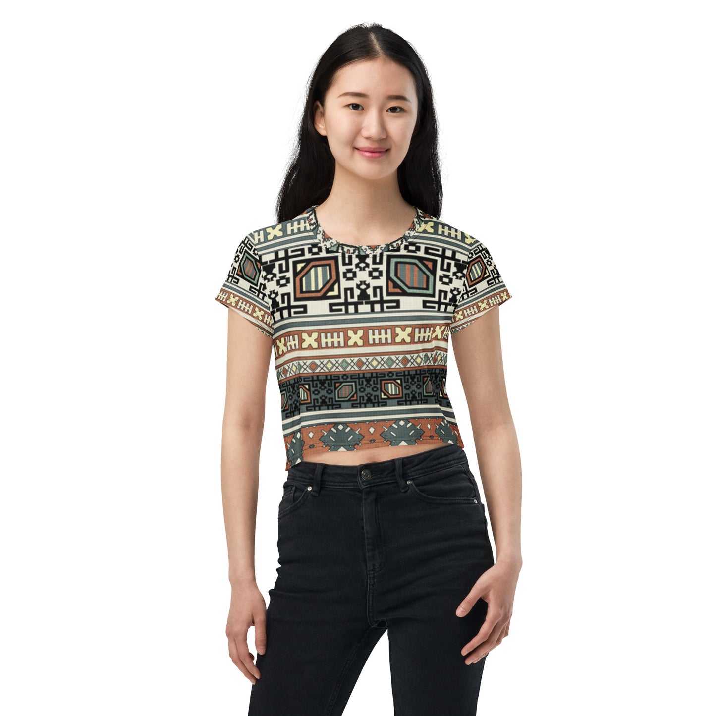SUPA All-Over Print Crop Tee