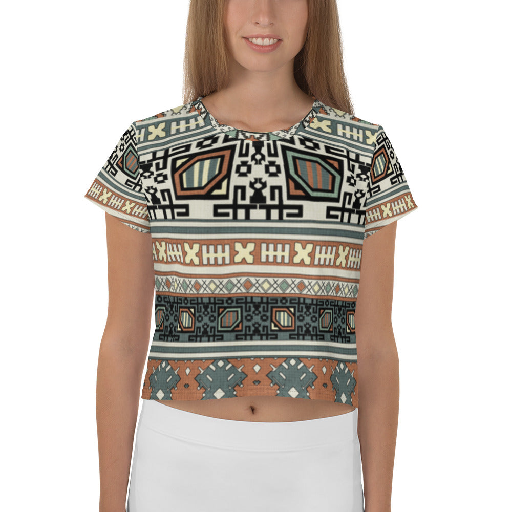 SUPA All-Over Print Crop Tee