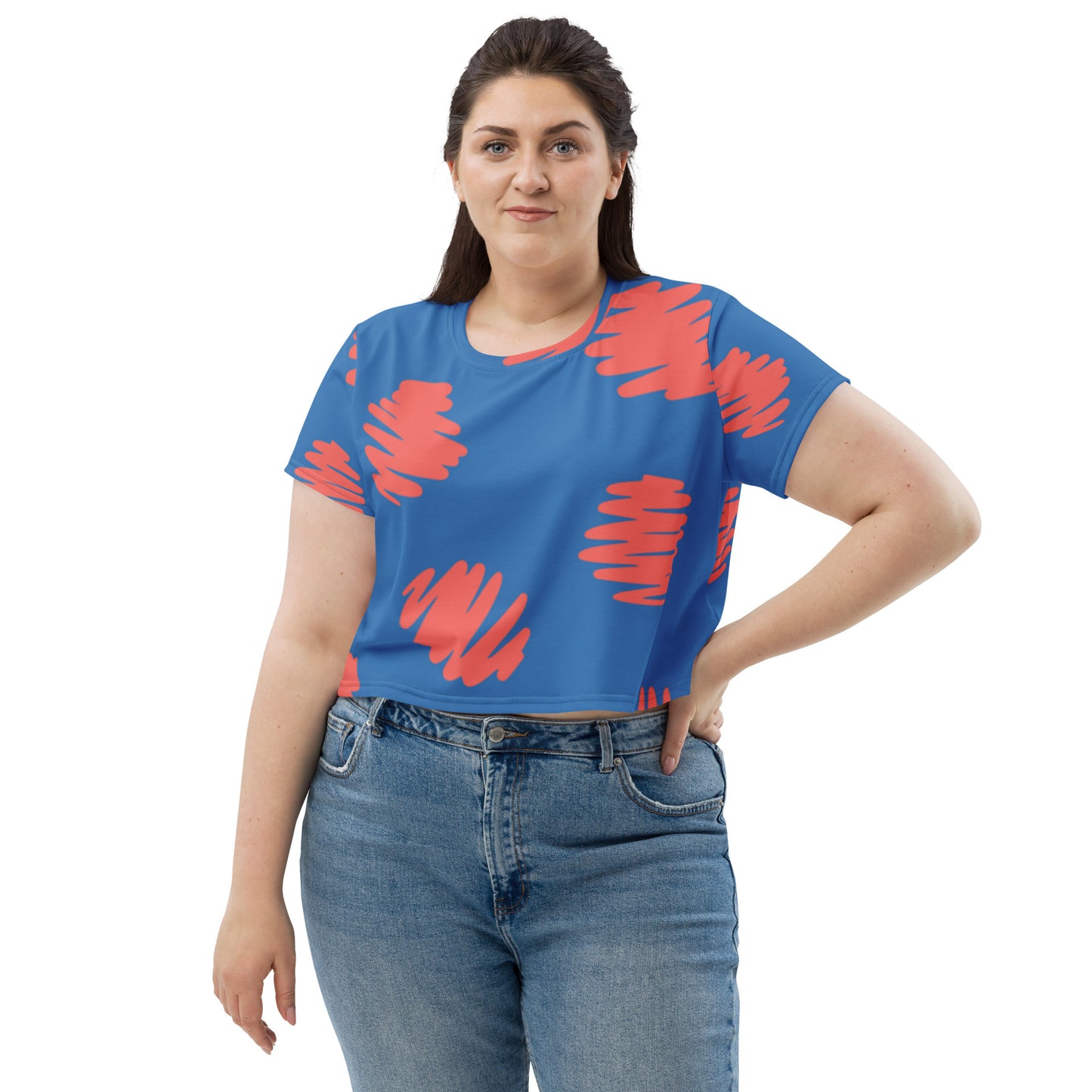 SUPA All-Over Print Crop Tee
