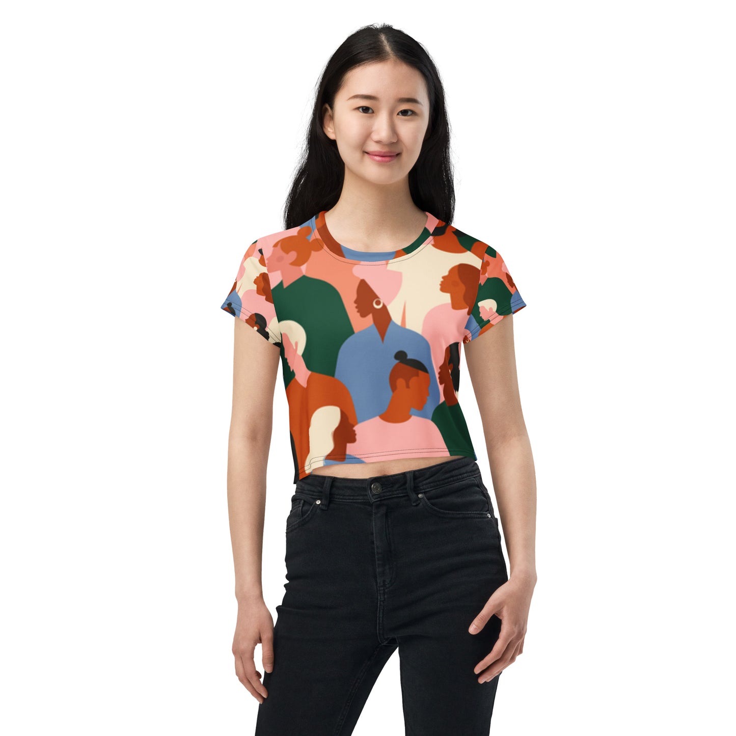 SUPA All-Over Print Crop Tee