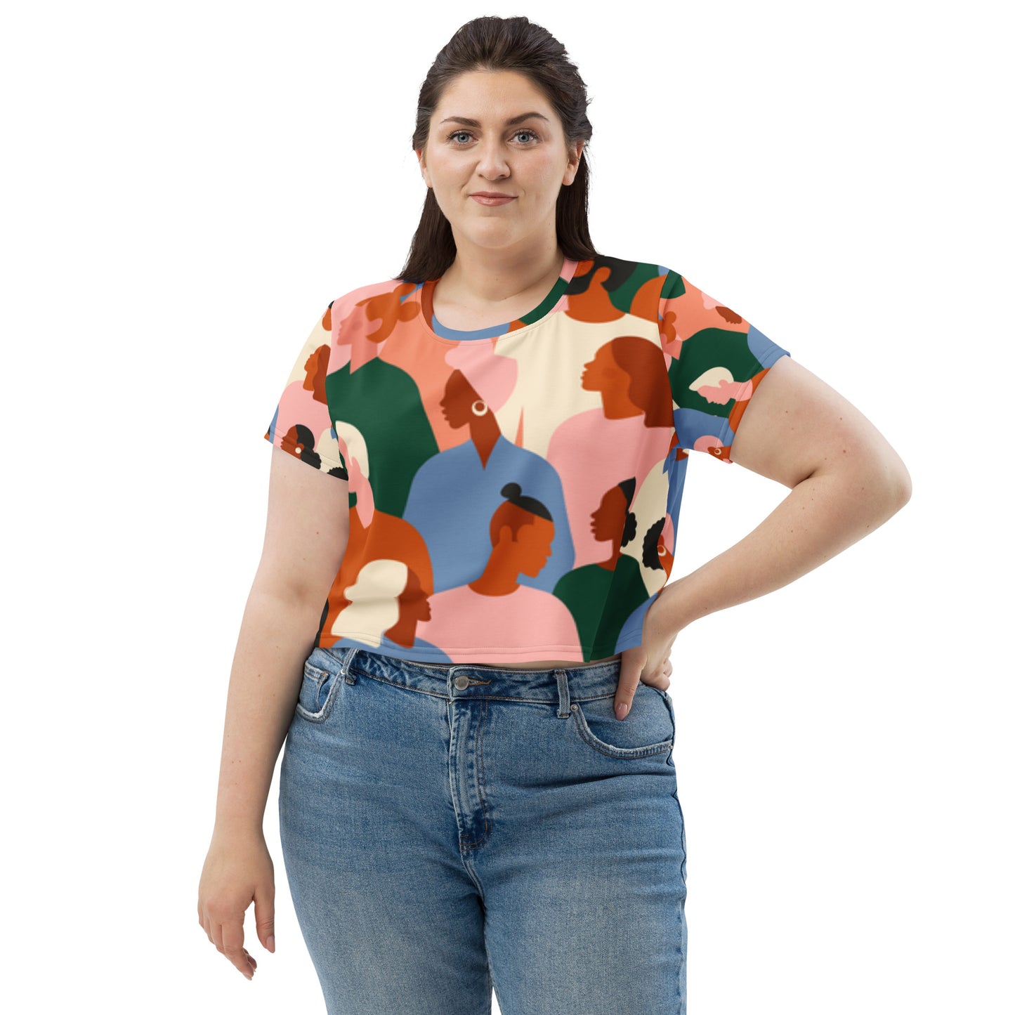 SUPA All-Over Print Crop Tee