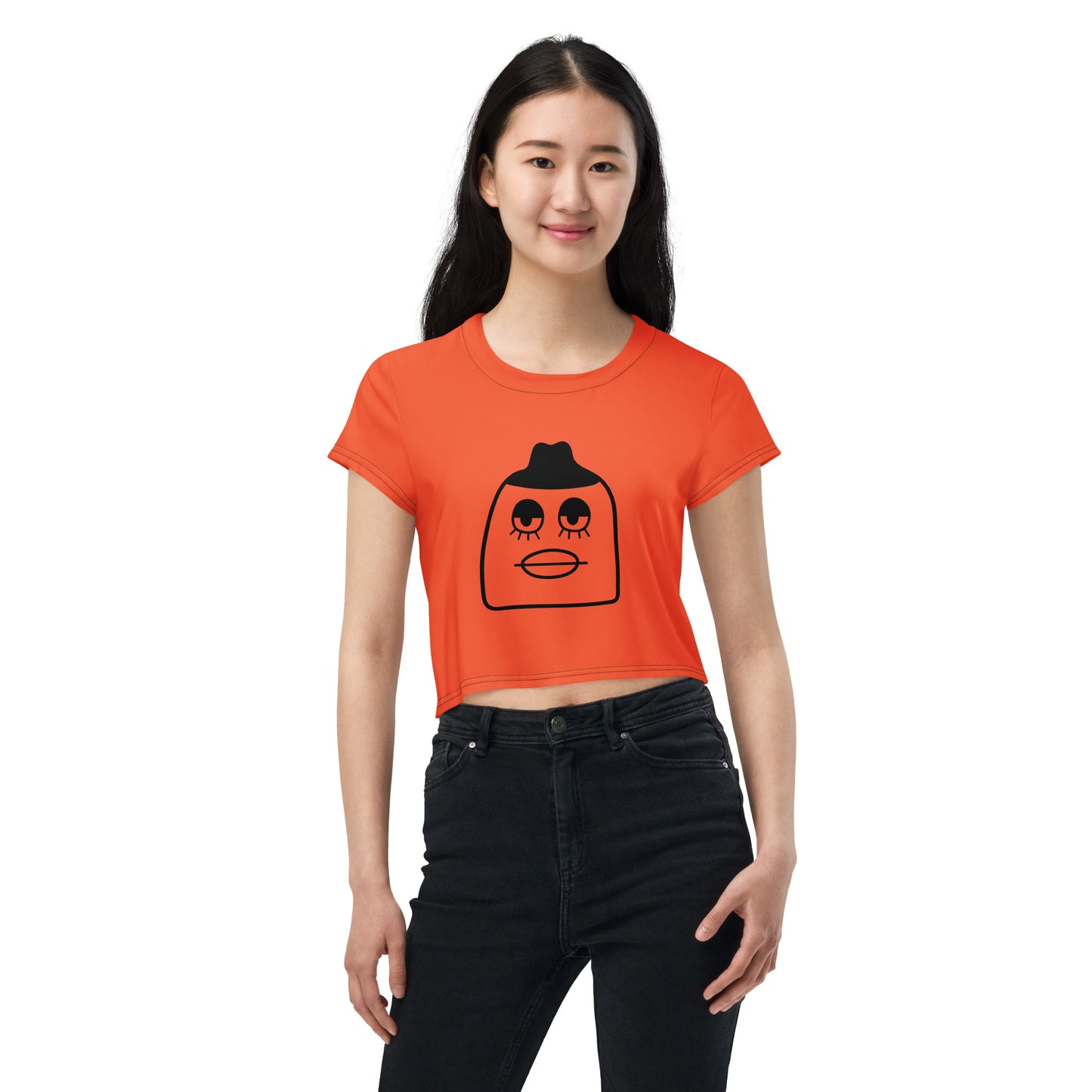 SUPA All-Over Print Crop Tee