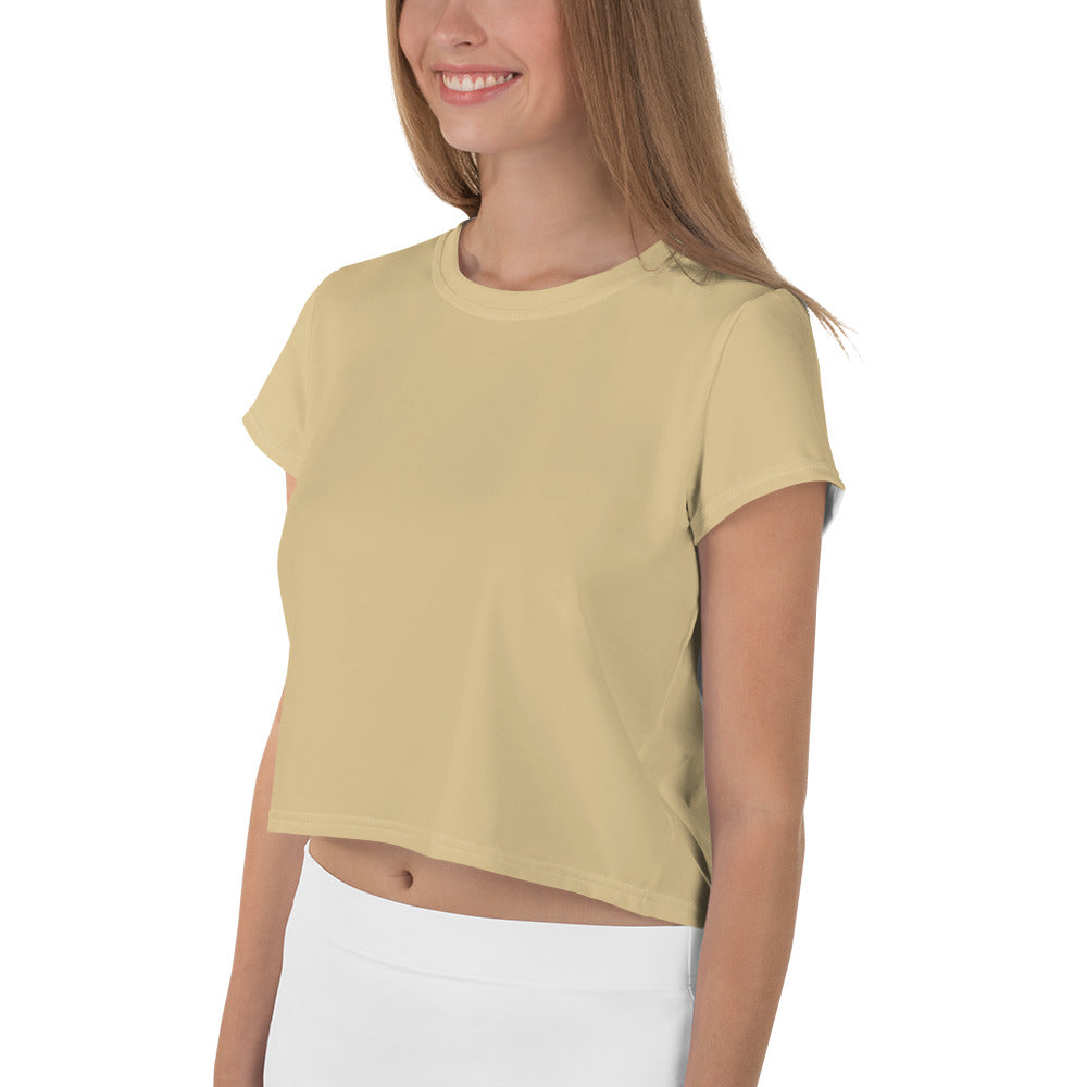 Voyea nAll-Over Print Crop Tee