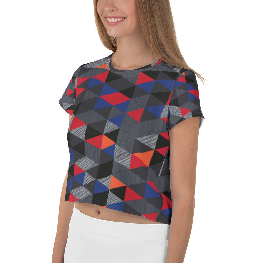 SUPA All-Over Print Crop Tee
