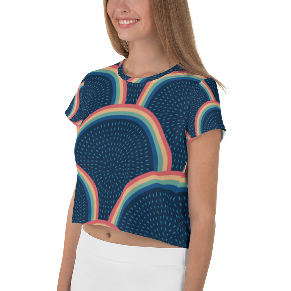 SUPA All-Over Print Crop Tee