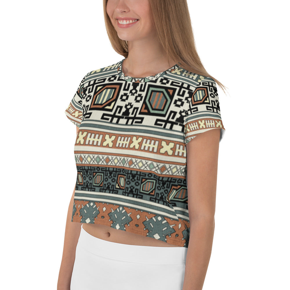 SUPA All-Over Print Crop Tee