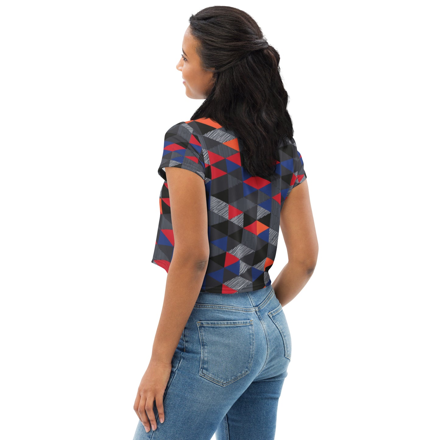 SUPA All-Over Print Crop Tee
