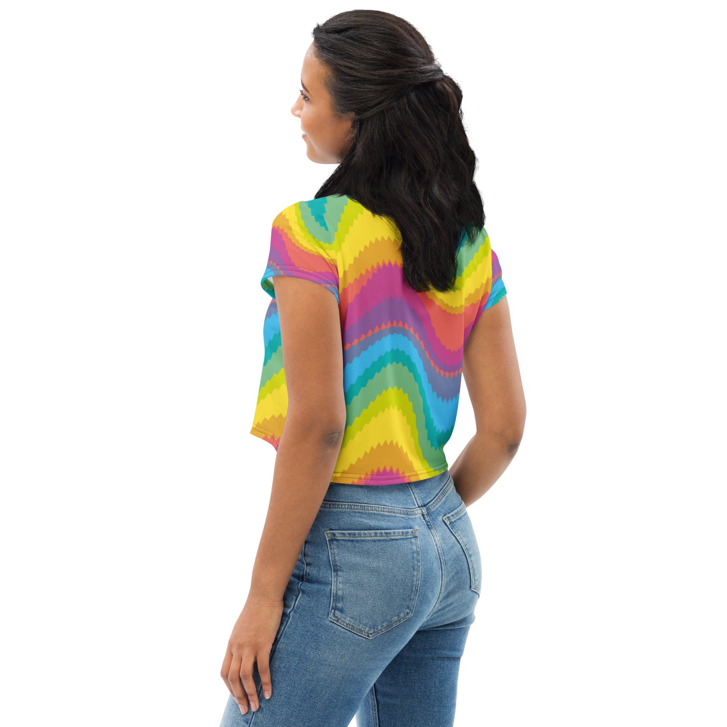 SUPA All-Over Print Crop Tee