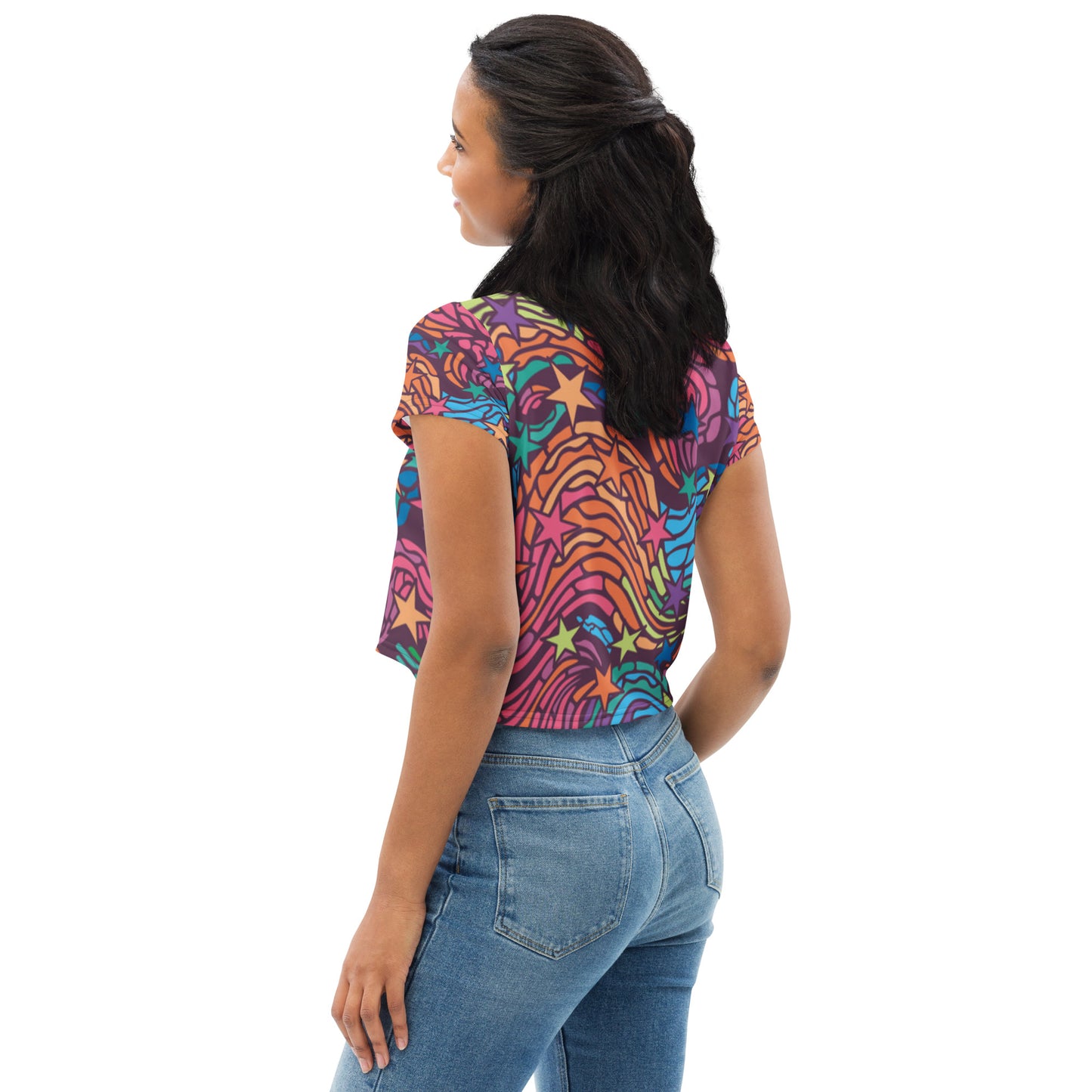 supa All-Over Print Crop Tee