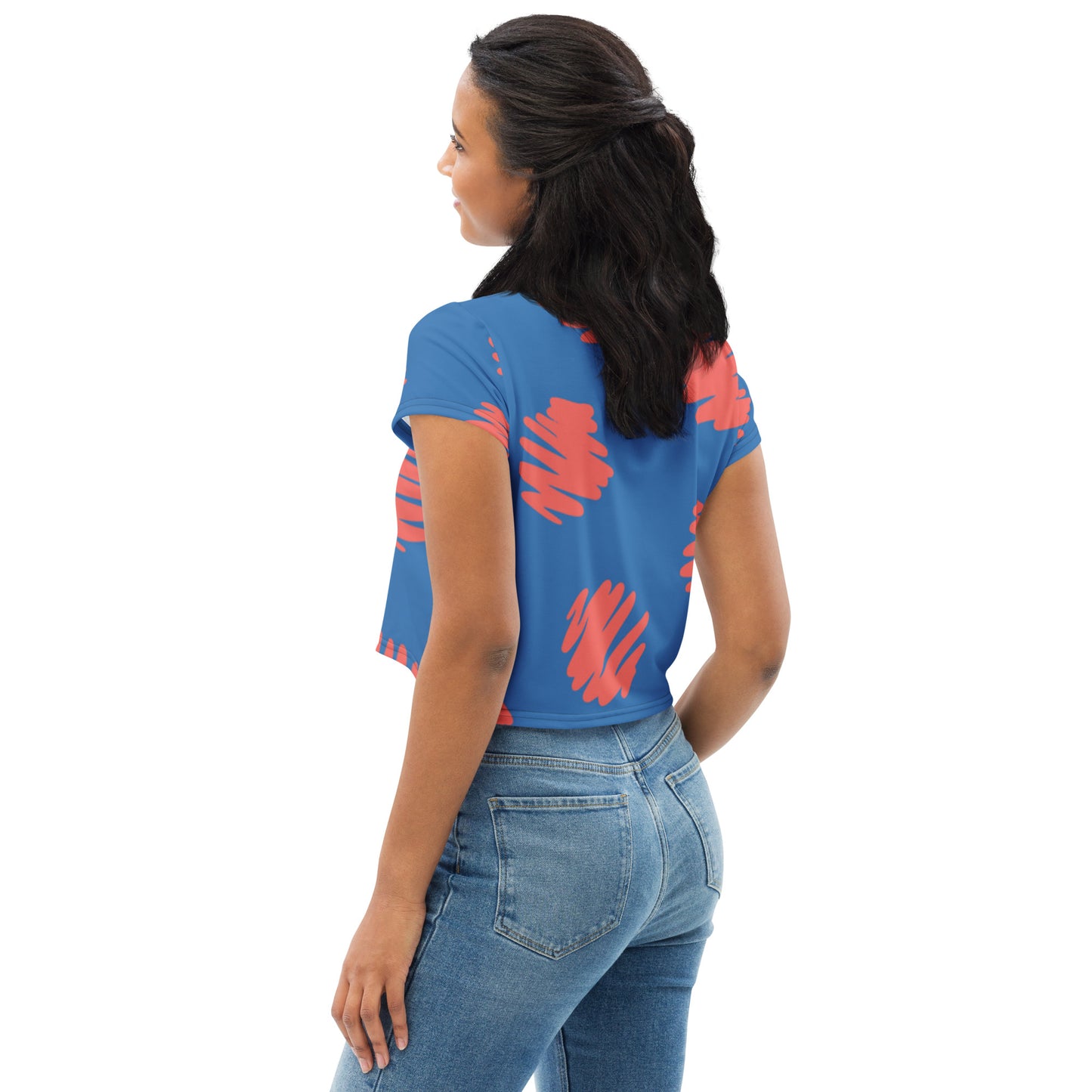 SUPA All-Over Print Crop Tee