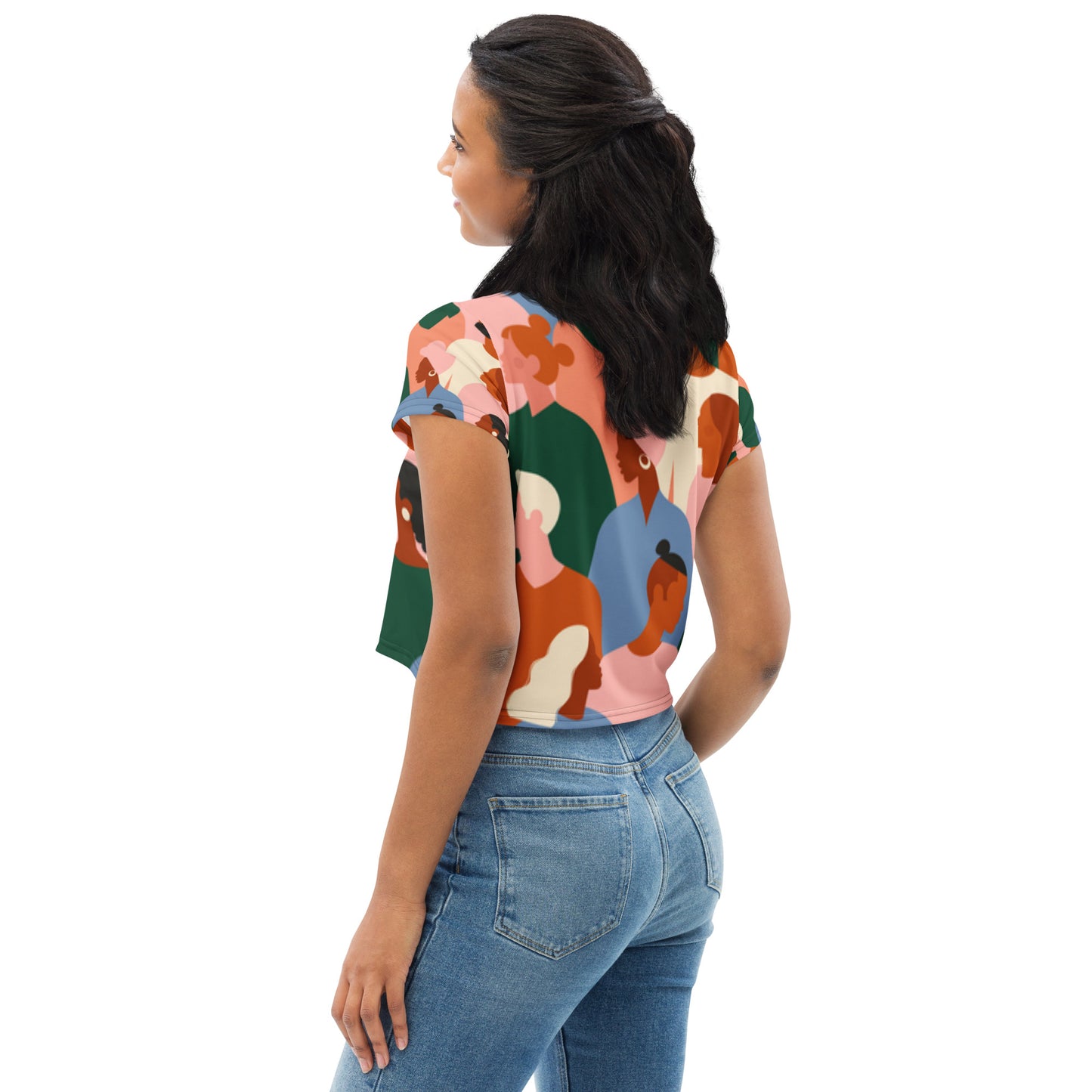 SUPA All-Over Print Crop Tee