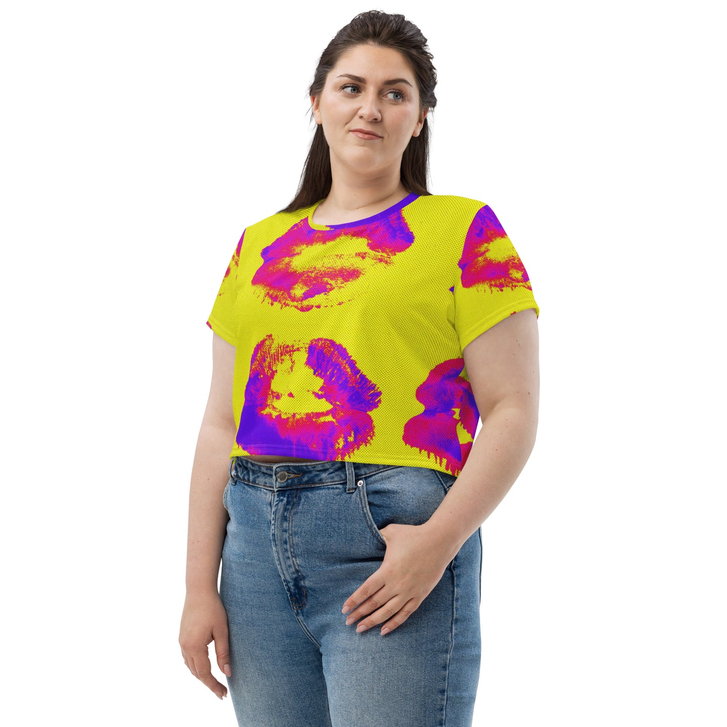 SUPA All-Over Print Crop Tee