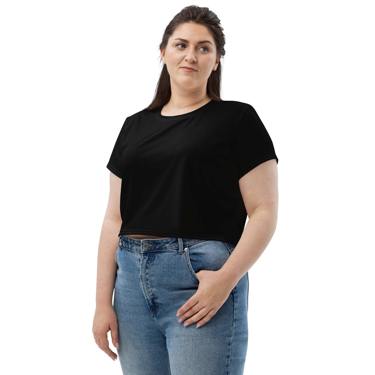 Voyea All-Over Print Crop Tee