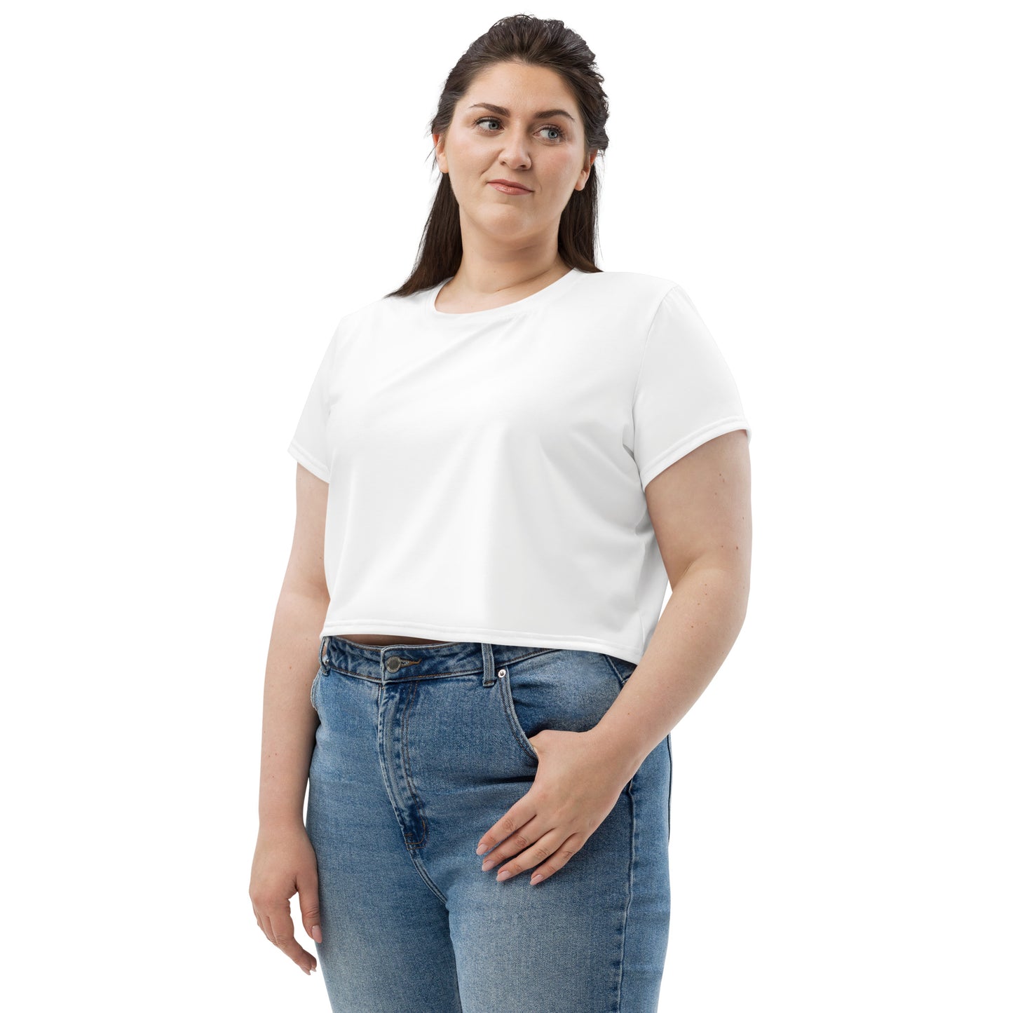 Voyea All-Over Print Crop Tee