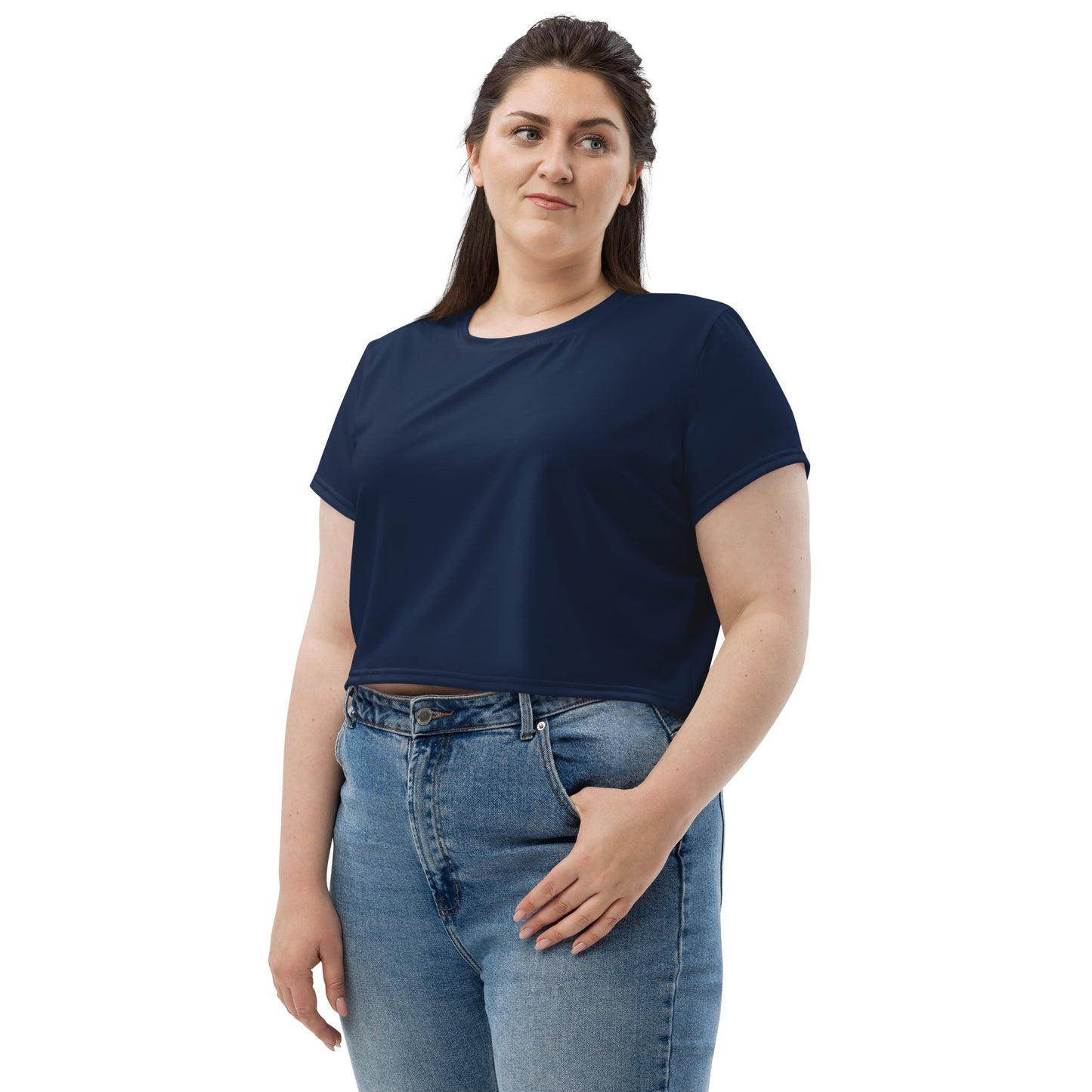 Voyea All-Over Print Crop Tee